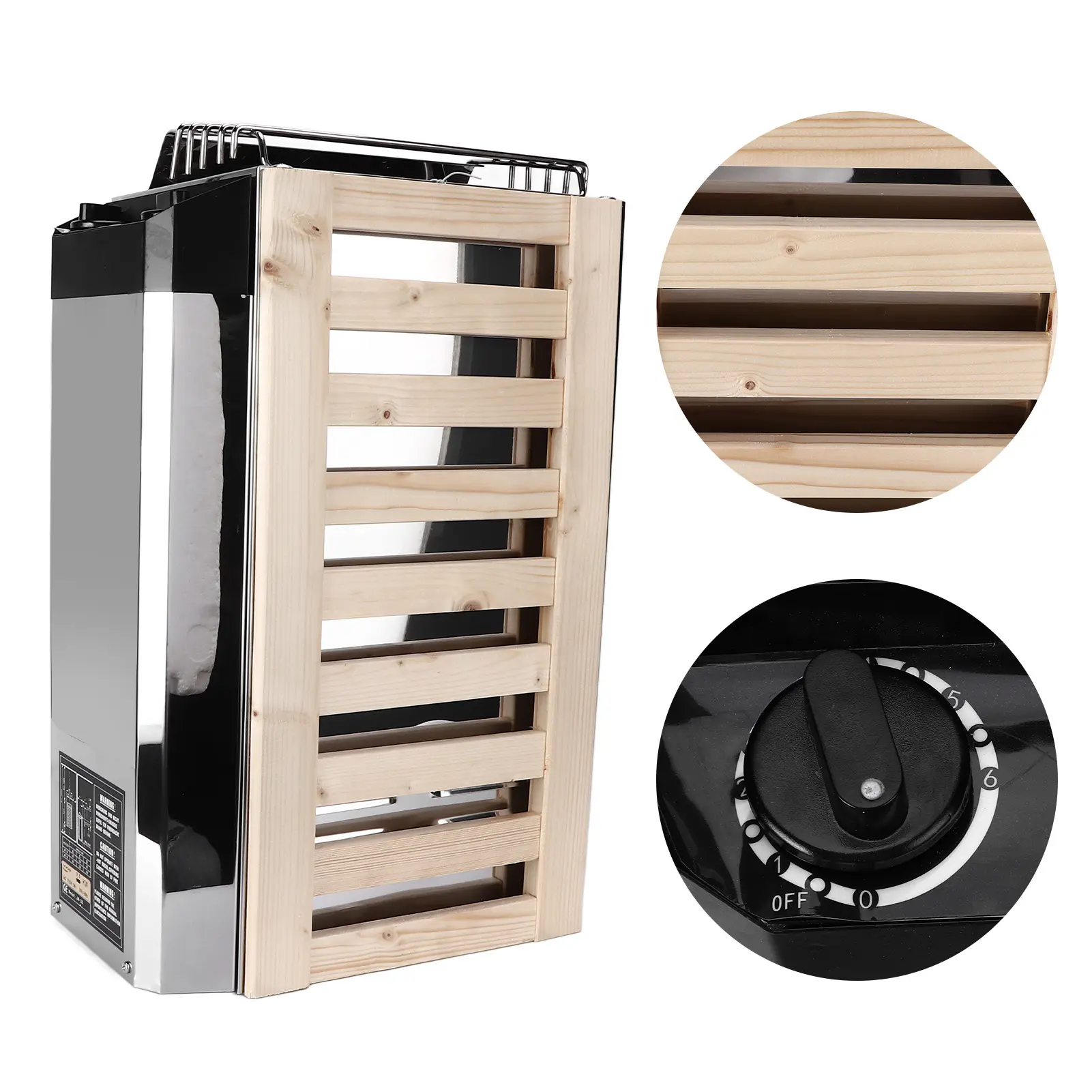 3KW Sauna Stove Stainless Steel Sauna Heater 110V Internal Control Sauna Heating Stove for Bedroom Office