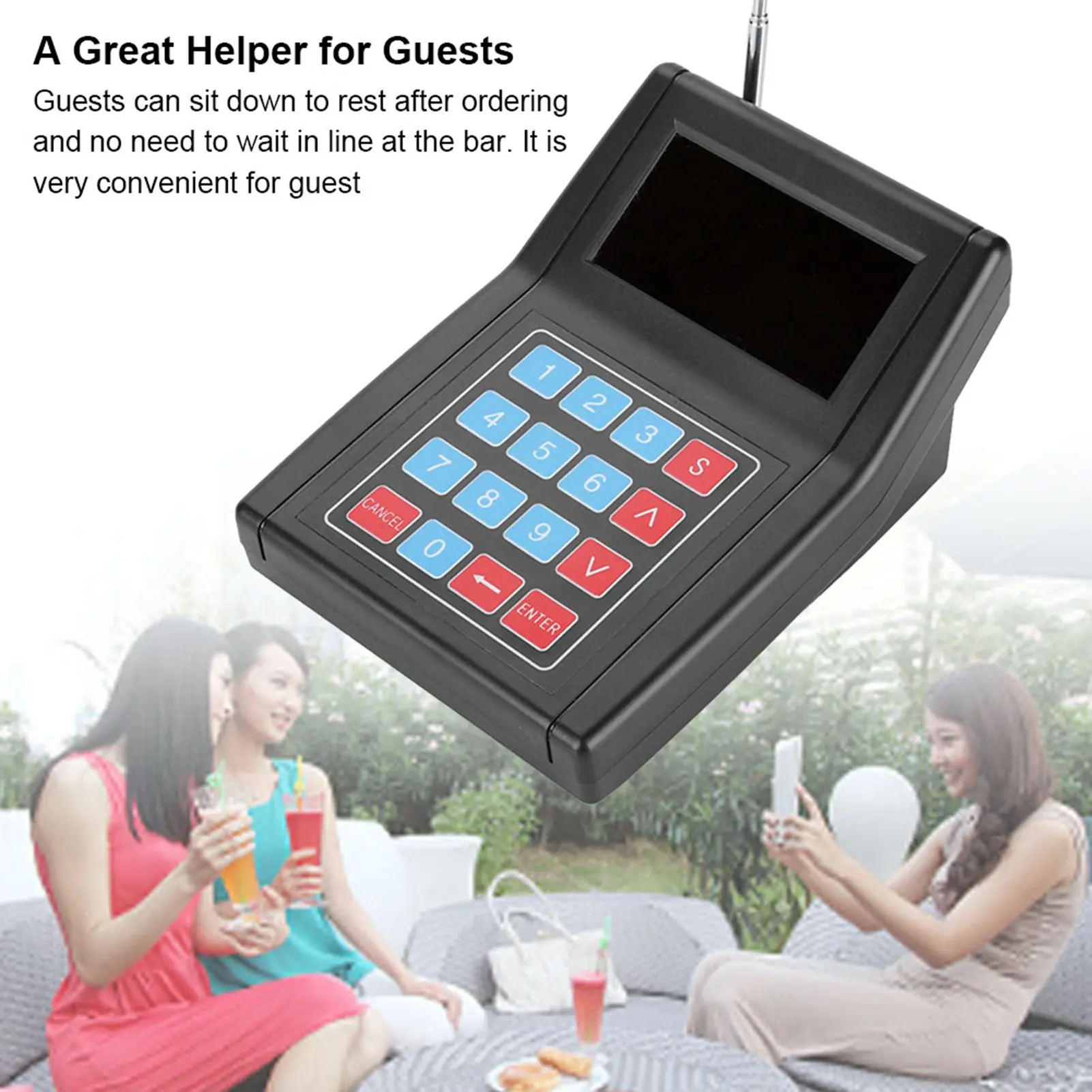 SU-669-S Pager Meal Extractor Queuing Wireless Calling System Receivers Pager System for Restaurant Call Customer Accessories