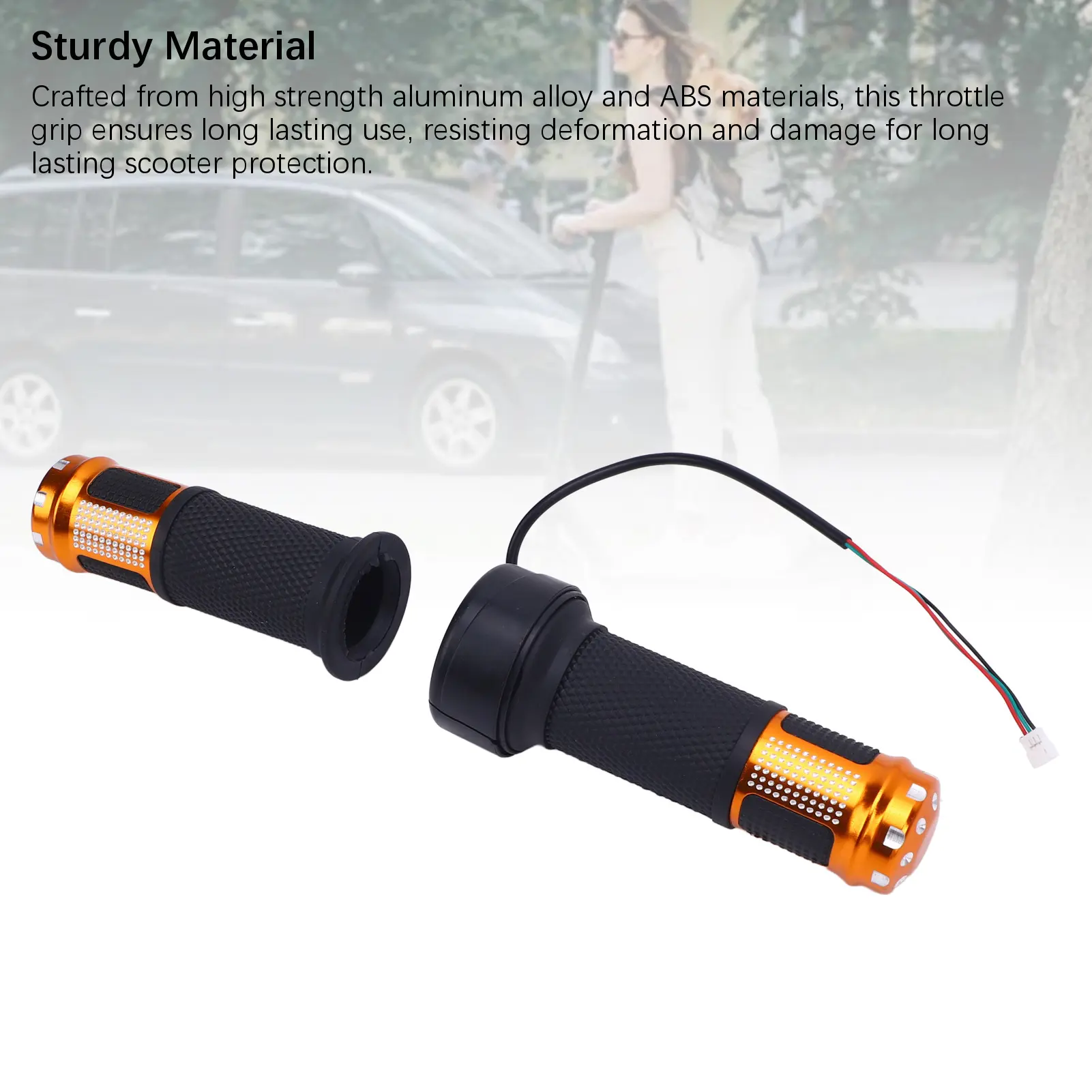Scooter Throttle Handle Aluminum Alloy Enhanced Control Scooter Electric Throttle Grip for Electric Scooter
