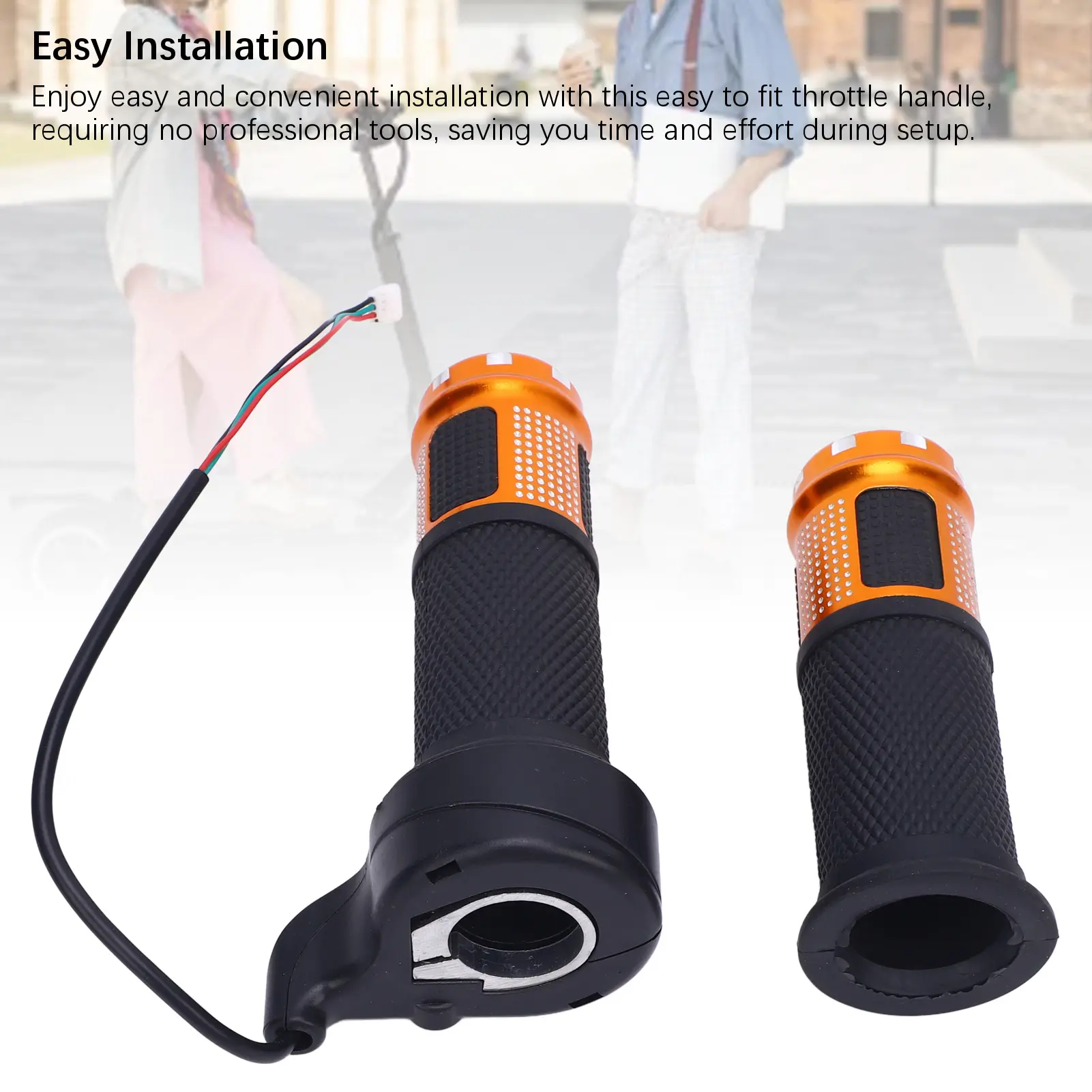 Scooter Throttle Handle Aluminum Alloy Enhanced Control Scooter Electric Throttle Grip for Electric Scooter