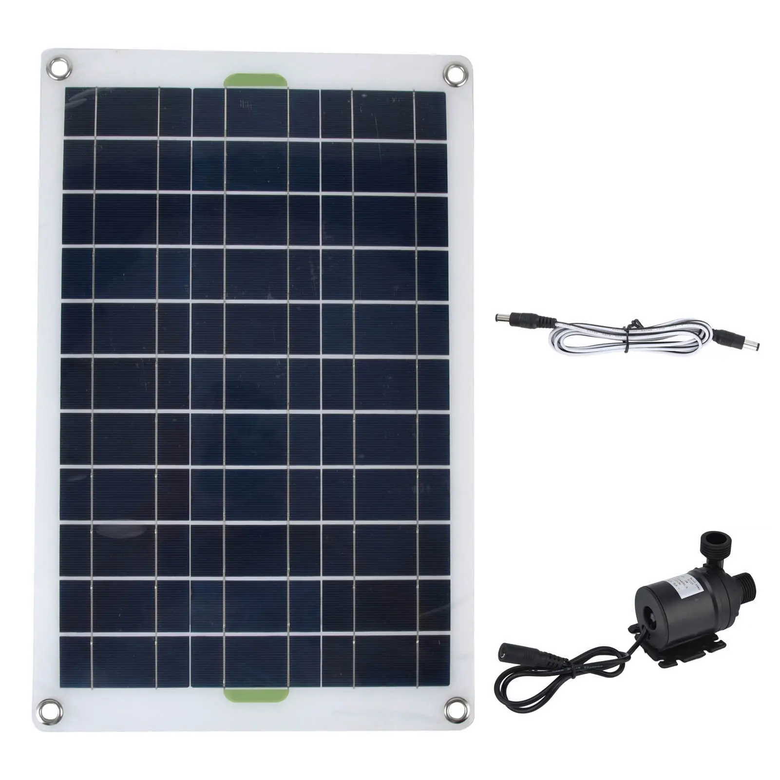 Solar Water Pump Kit Panel 800L/h 12V Low Noise DC Eco Friendly Sturdy Silicone Plastic Solar Pond Pump for Garden