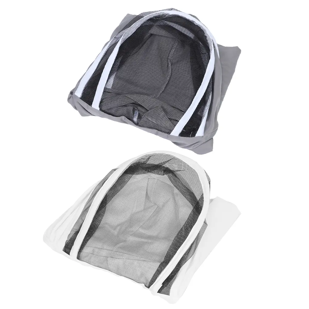 Beekeeping Protective Veil Jacket Bee Suit Smock with Double Zippers Beekeeper Accessory