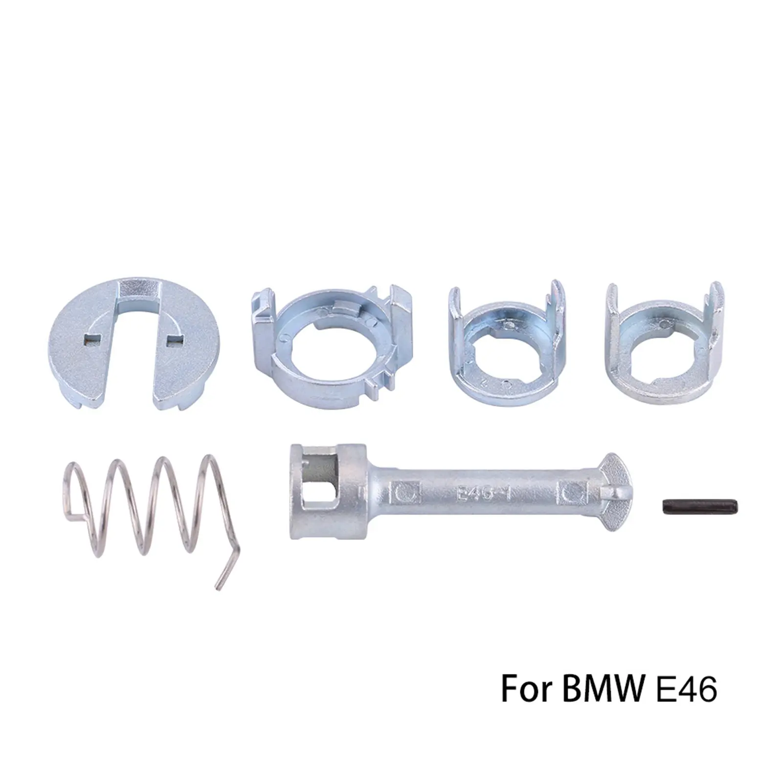 Front Left Right Door Lock Cylinder Repair Kit Replacement Parts for BMW E46 3 Series 1998-2005