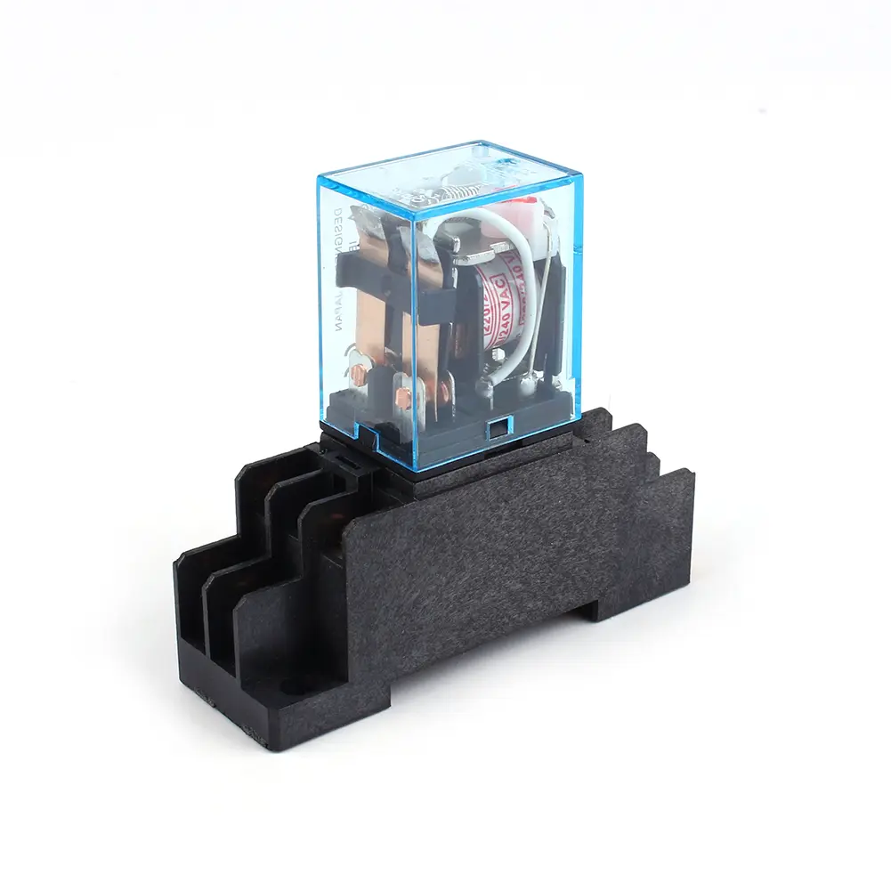 Coil Power Relay 10A DPDT LY2NJ HH62P HHC68A-2Z With Socket Base New AC 220V