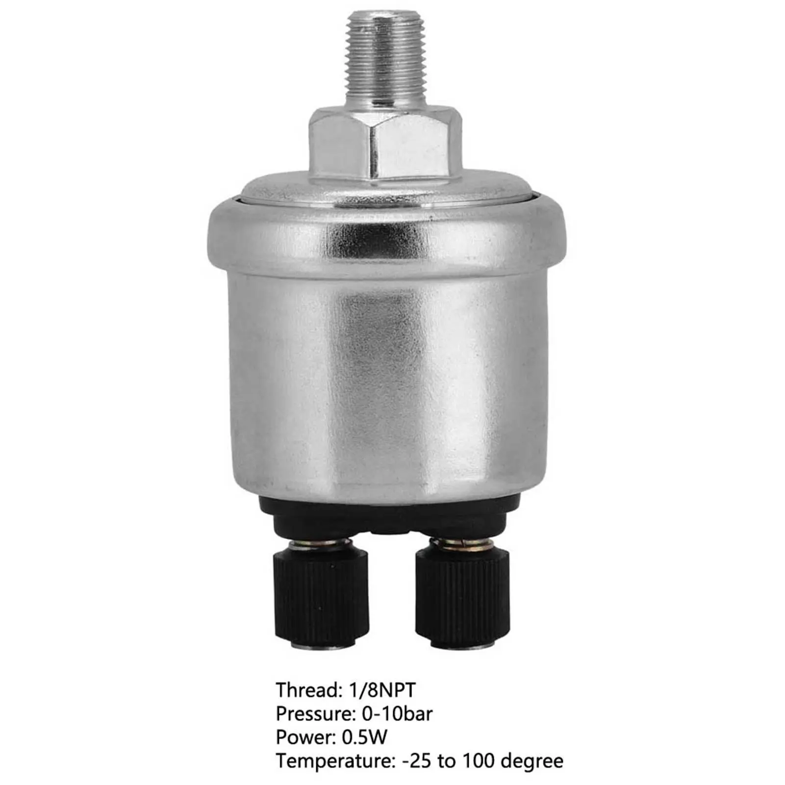 Universal Oil Pressure Sensor 0 to 10 Bars 1/8NPT for Diesel Generator