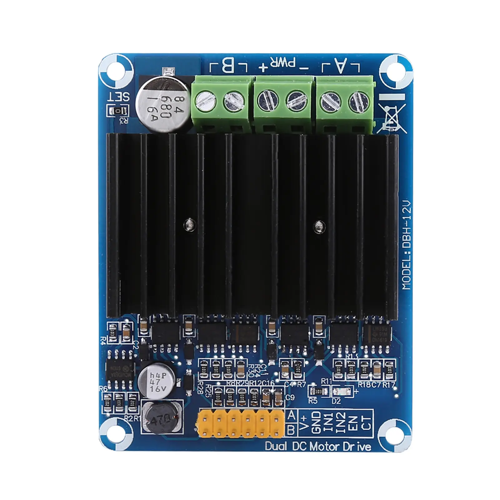 1pc Motor Controller DC5-12V 0A-30A Dual channel H bridge Motor Driver Board Module