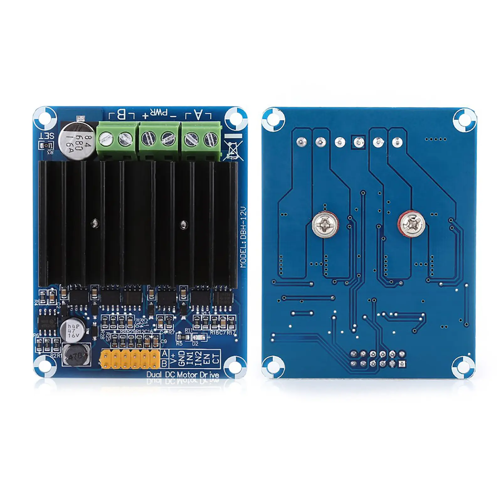 1pc Motor Controller DC5-12V 0A-30A Dual channel H bridge Motor Driver Board Module