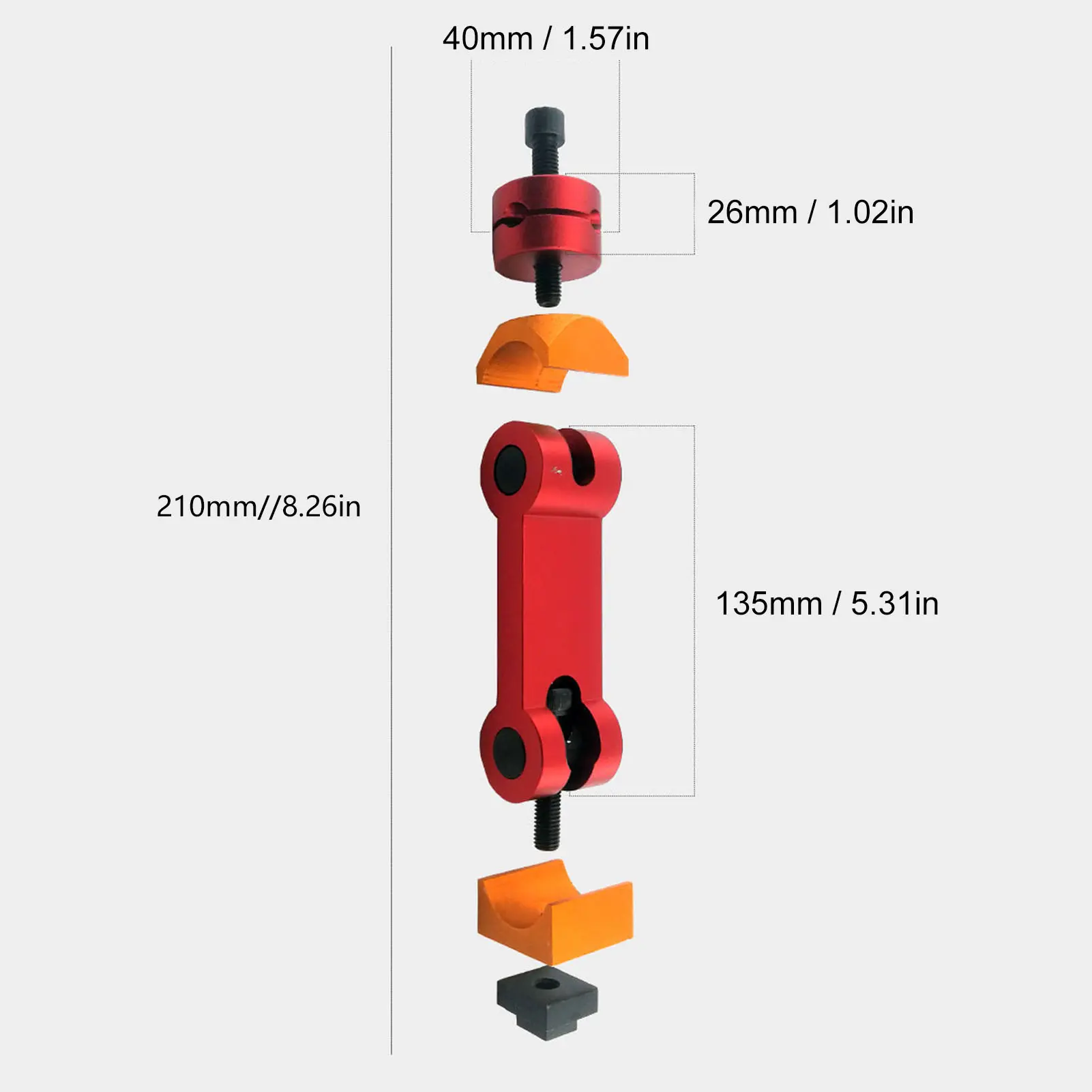 CNC Work Stop Locator Adjustable Vise Stop Limiter Mill Machine Workpiece for T Slot CNC Work Stop Locator Work Stop Locator