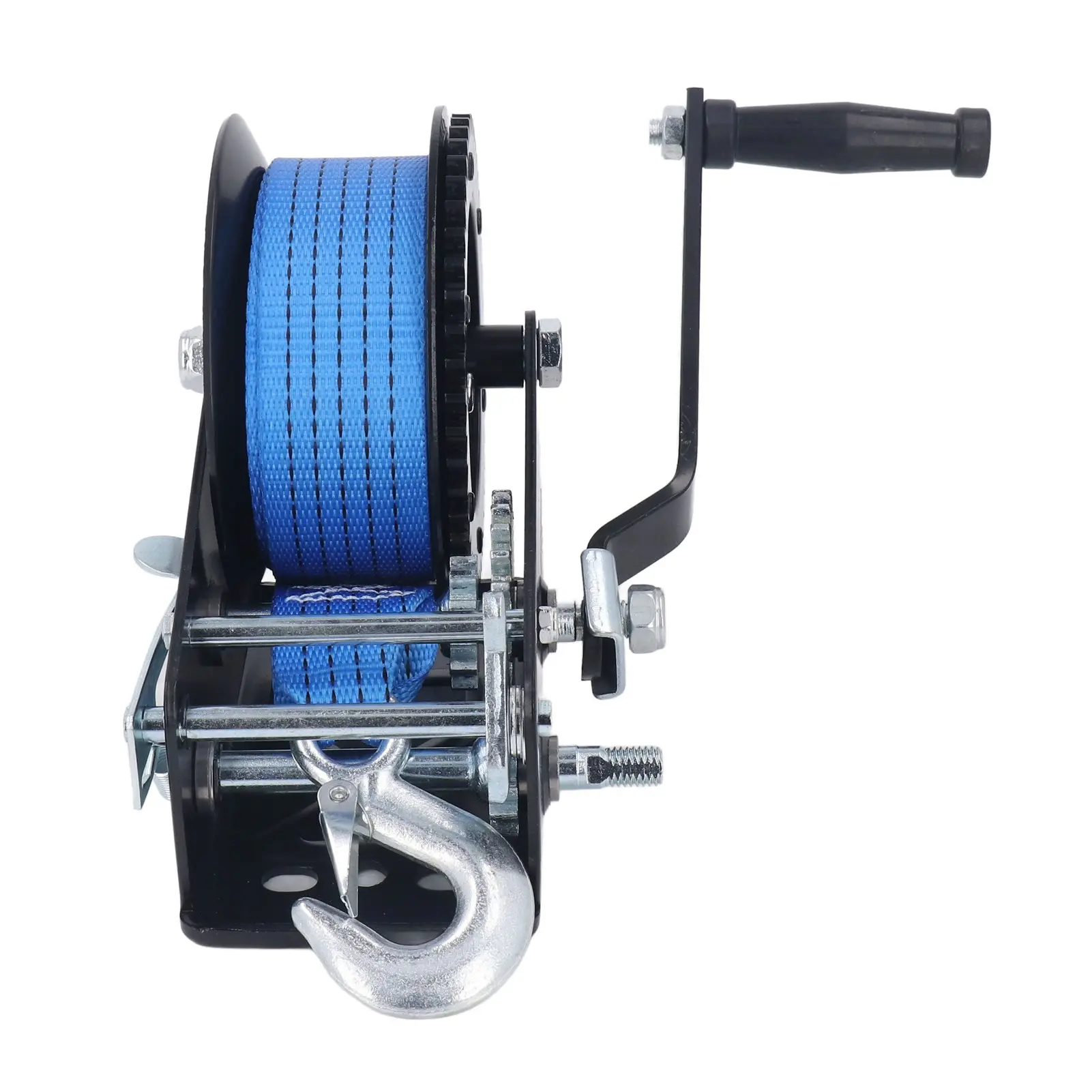 Hand Winch 3200lbs Small Hand Winch Alloy Steel Strong Traction 2 Way Ratchet Anti Slip Handle Trailer Winch for Industry Winch