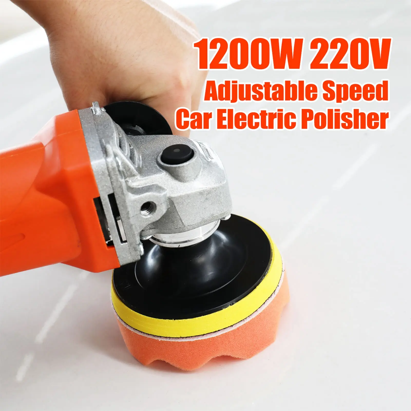 1200W Adjustable Speed Car Electric Polisher Waxing Machine Automobile Furniture Polishing Tool