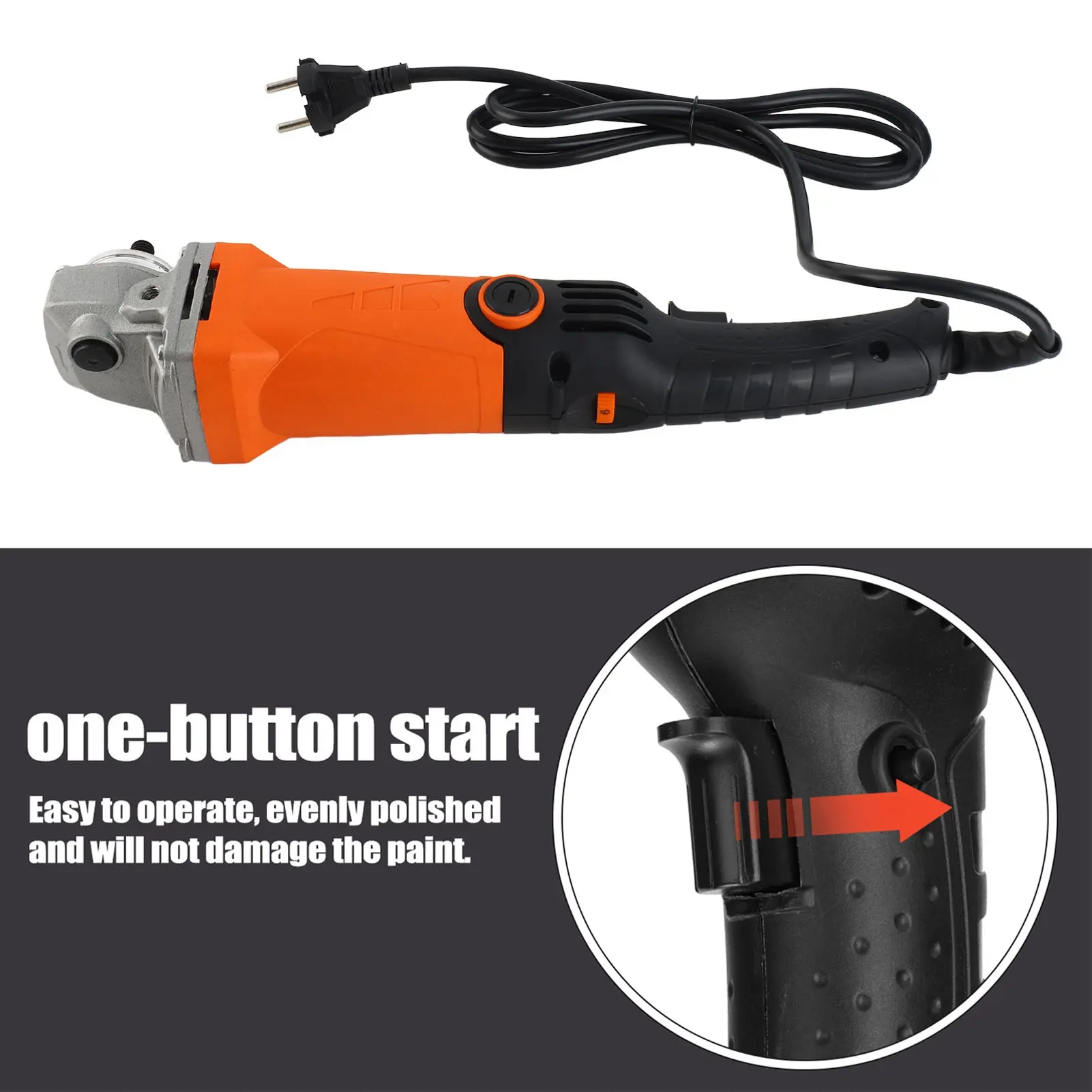1200W Adjustable Speed Car Electric Polisher Waxing Machine Automobile Furniture Polishing Tool
