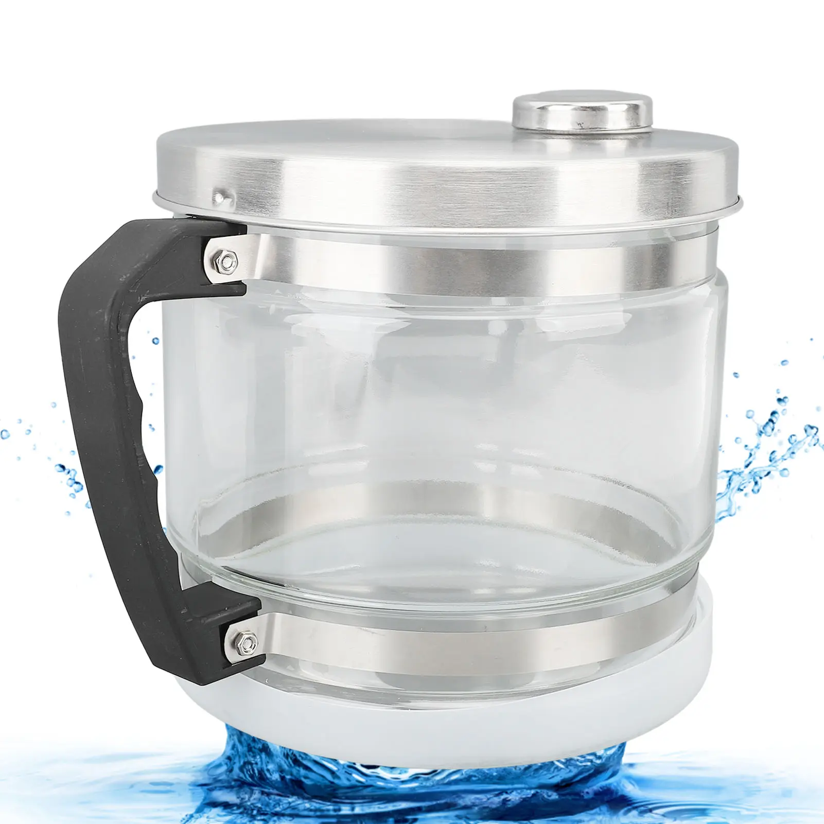 4L Distilled Water Container Replacement Storage Collection Bottle Glass Jar for Home Beauty Countertop