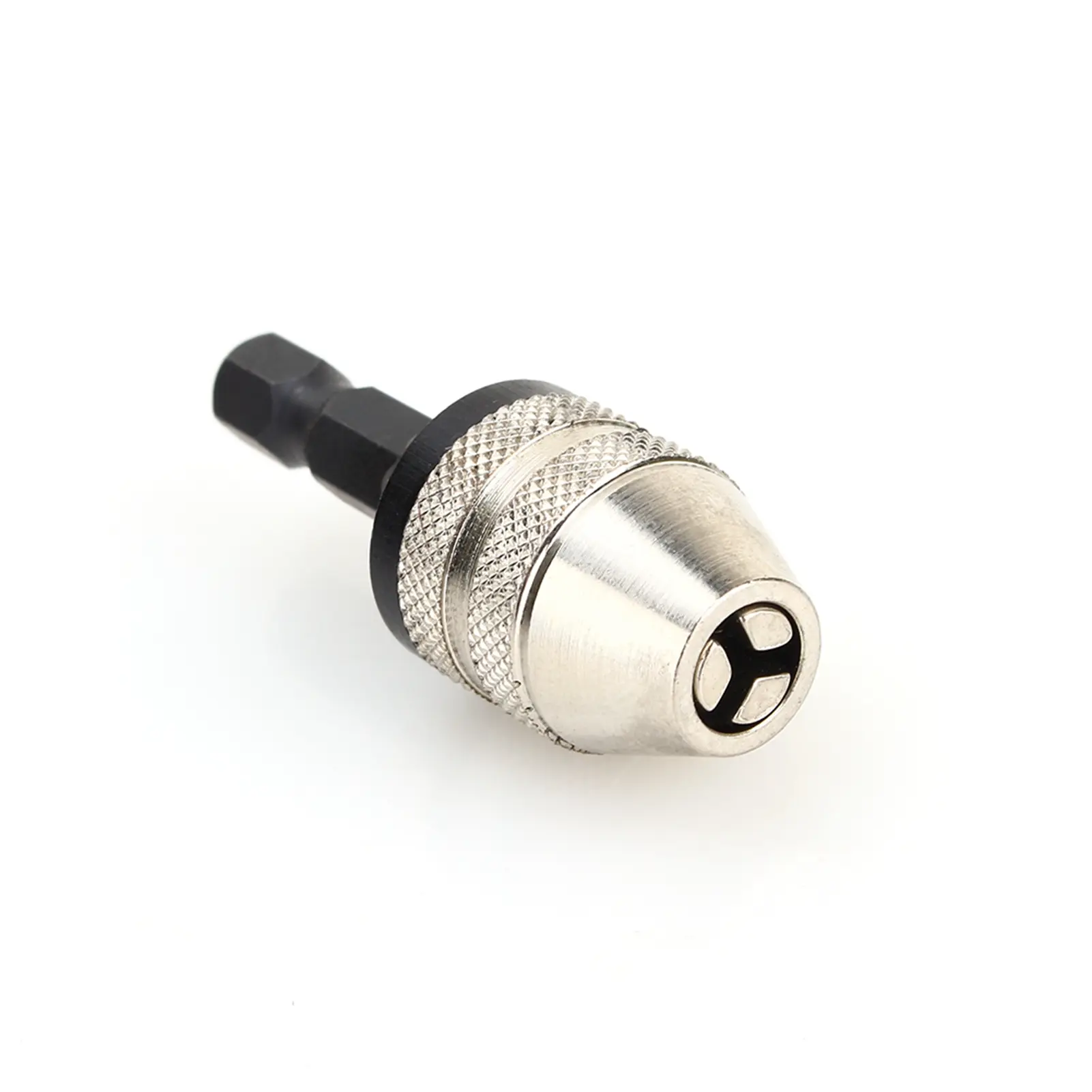Drill Chuck 1/4" 0.3~3.6mm Quick Change Keyless Drill Bit Chuck Hex Shank Adapter Converter