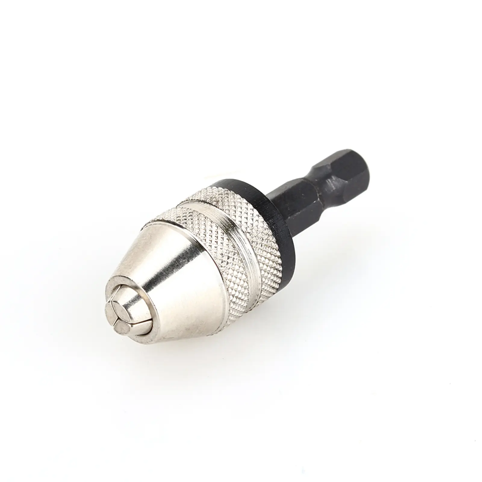 Drill Chuck 1/4" 0.3~3.6mm Quick Change Keyless Drill Bit Chuck Hex Shank Adapter Converter