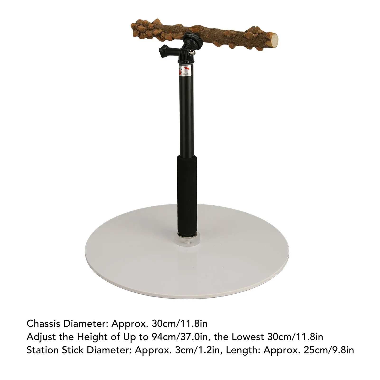 Adjustable Bird Perch Portable Detachable Parrot Play Stand for Indoor Outdoor Traveling