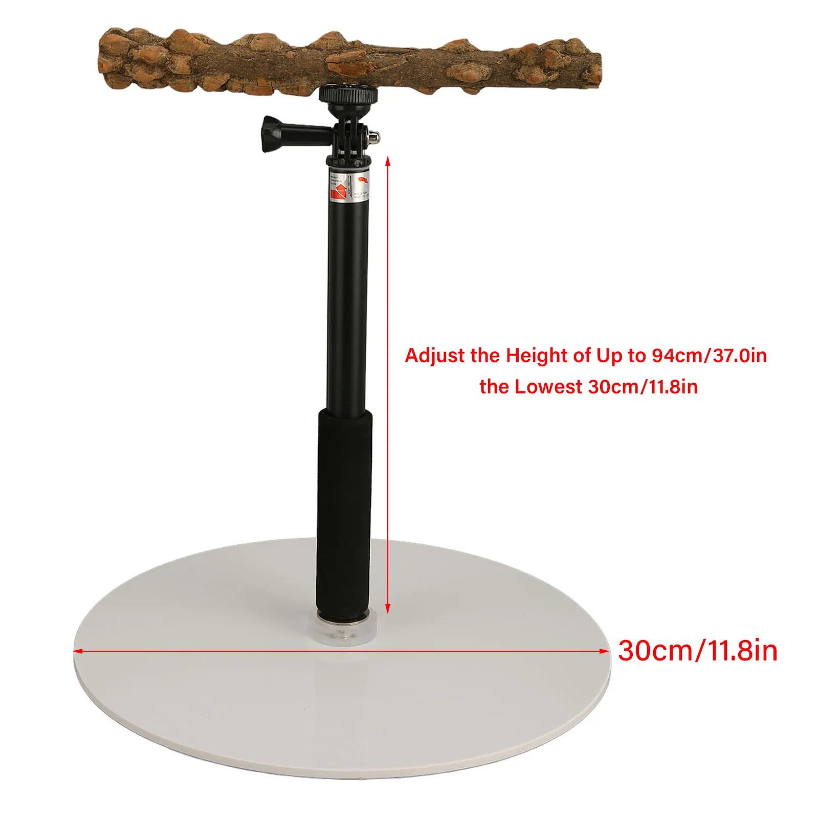 Adjustable Bird Perch Portable Detachable Parrot Play Stand for Indoor Outdoor Traveling