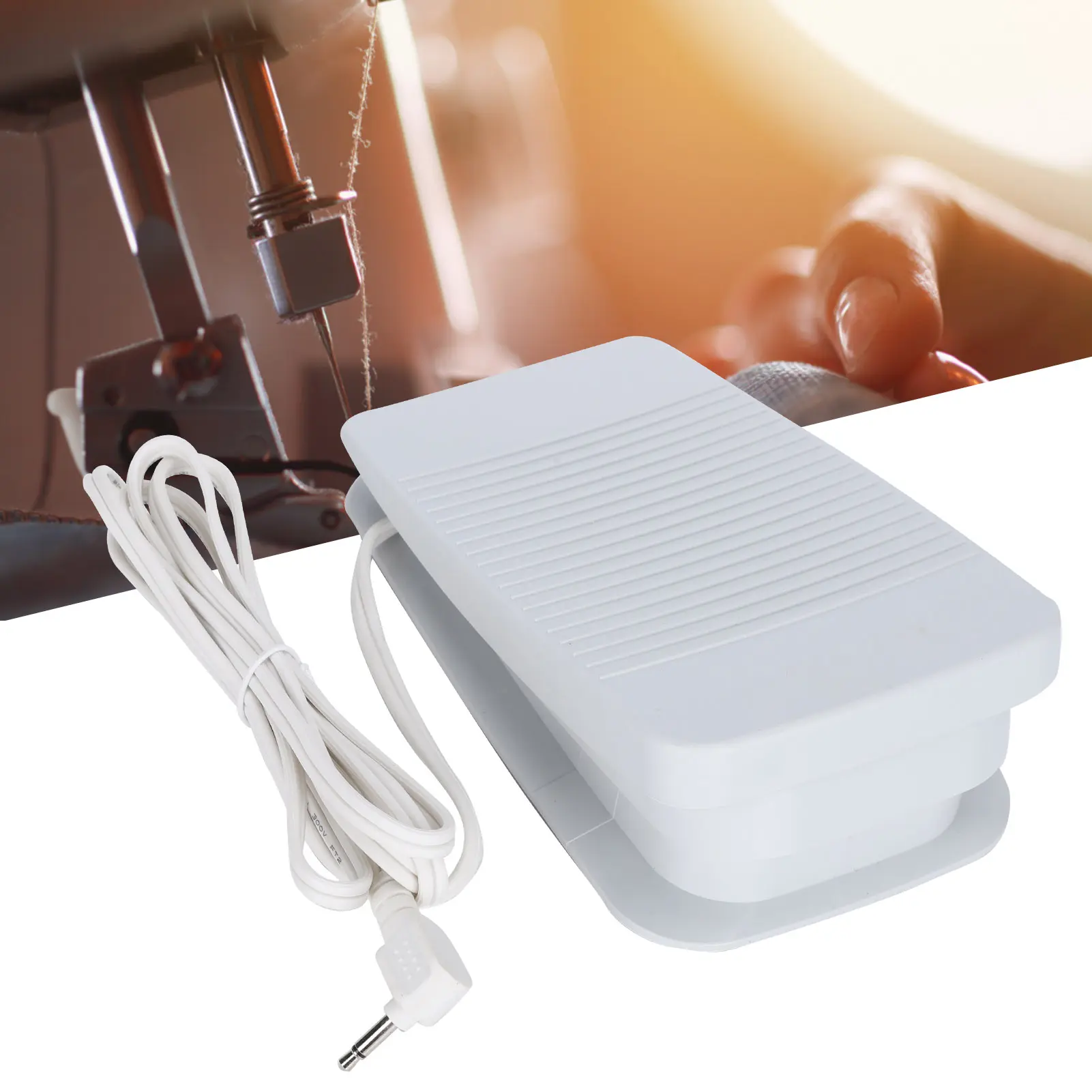 Sewing Machine Foot Pedal Controller Plastic Multifunctional Single Hole Power Cord
