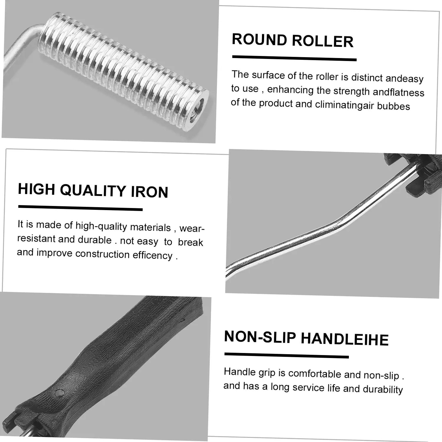 3Pcs Fiberglass Roller Tools Kit Fiberglass Bubble Paddle Tool Laminating Paint Roller Kit for Mold Resin Fiberglass Resin Tub S