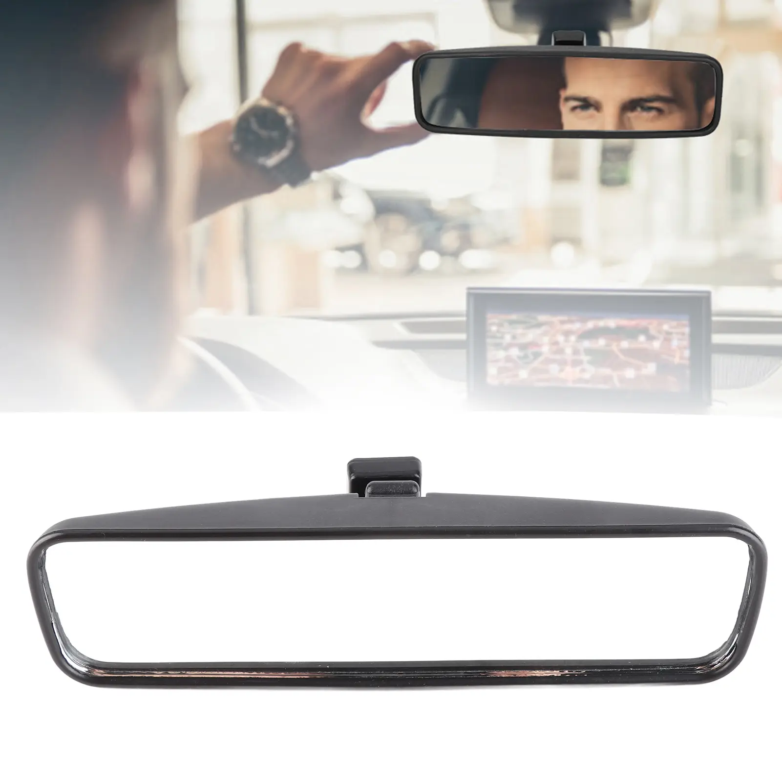 Interior Rear View Mirror ABS and Glass Housing 814842 Fits for 107/206/106