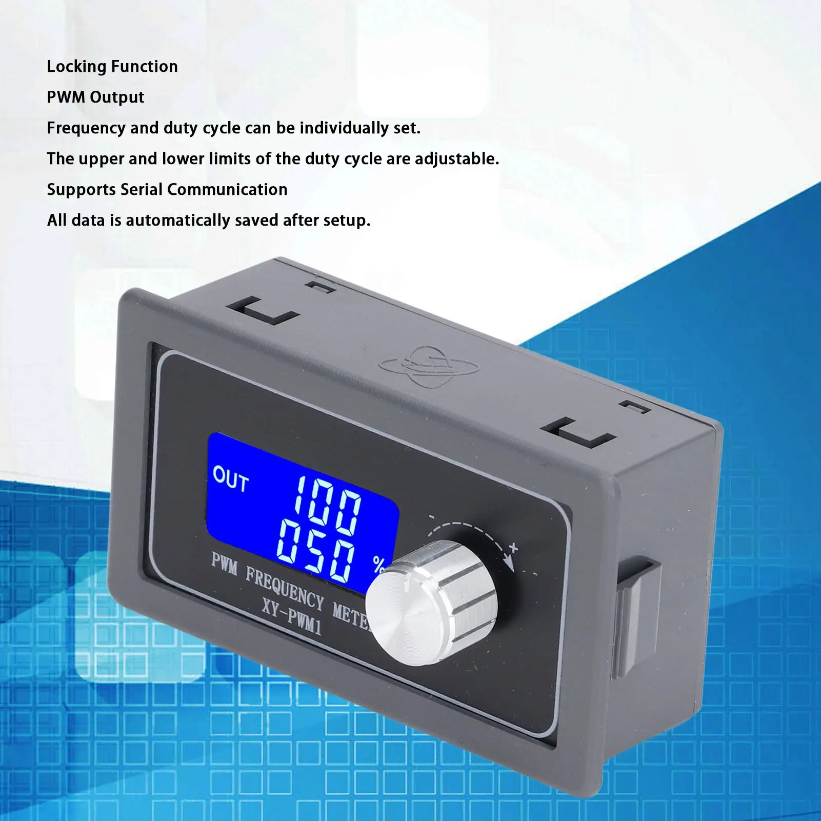 Frequency Generator PWM Square Wave Signal Pulse LCD Display Adjustable for Motor Driving