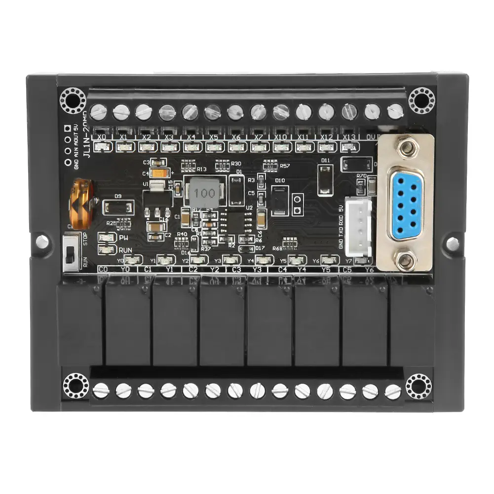 Relay Module PLC Industrial Control Board FX1N-20MR Programmable Relay Delay Module with Shell