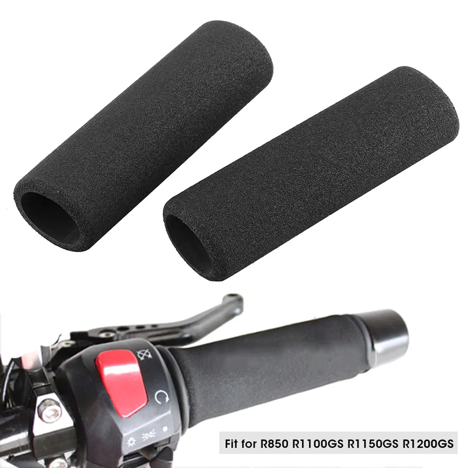Motorcycle Handlebar Cover Anti‑Slip Foam Handle Grips Fit for R850/R1100GS/R1150GS/R1200GS