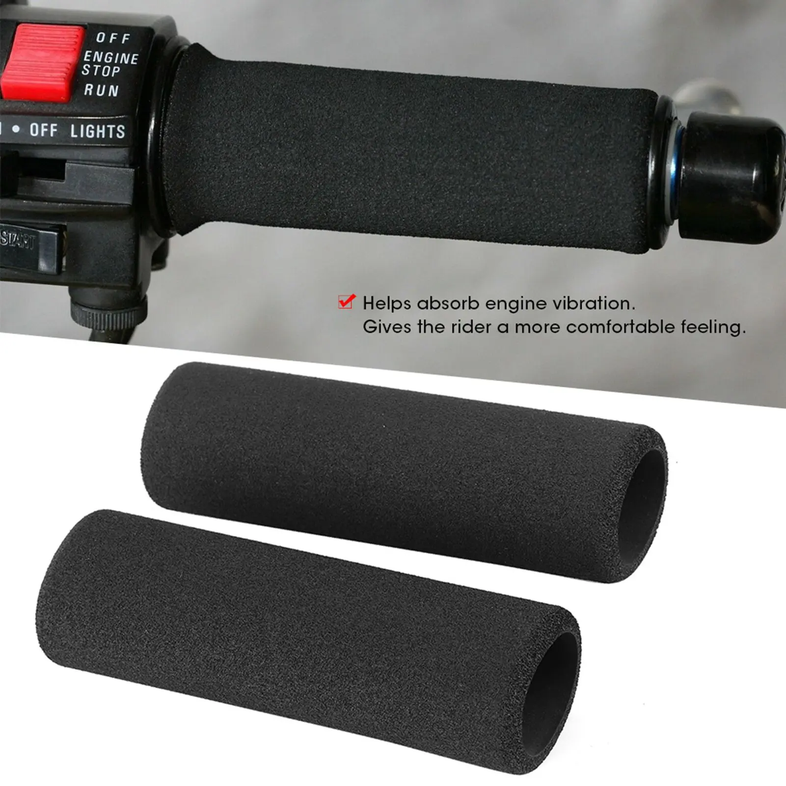 Motorcycle Handlebar Cover Anti‑Slip Foam Handle Grips Fit for R850/R1100GS/R1150GS/R1200GS