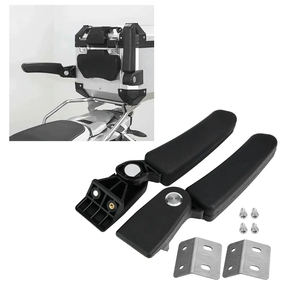 Motorcycle Passenger Rear Folding Top Case Box Rear Seat Armrest Kit for Yamaha