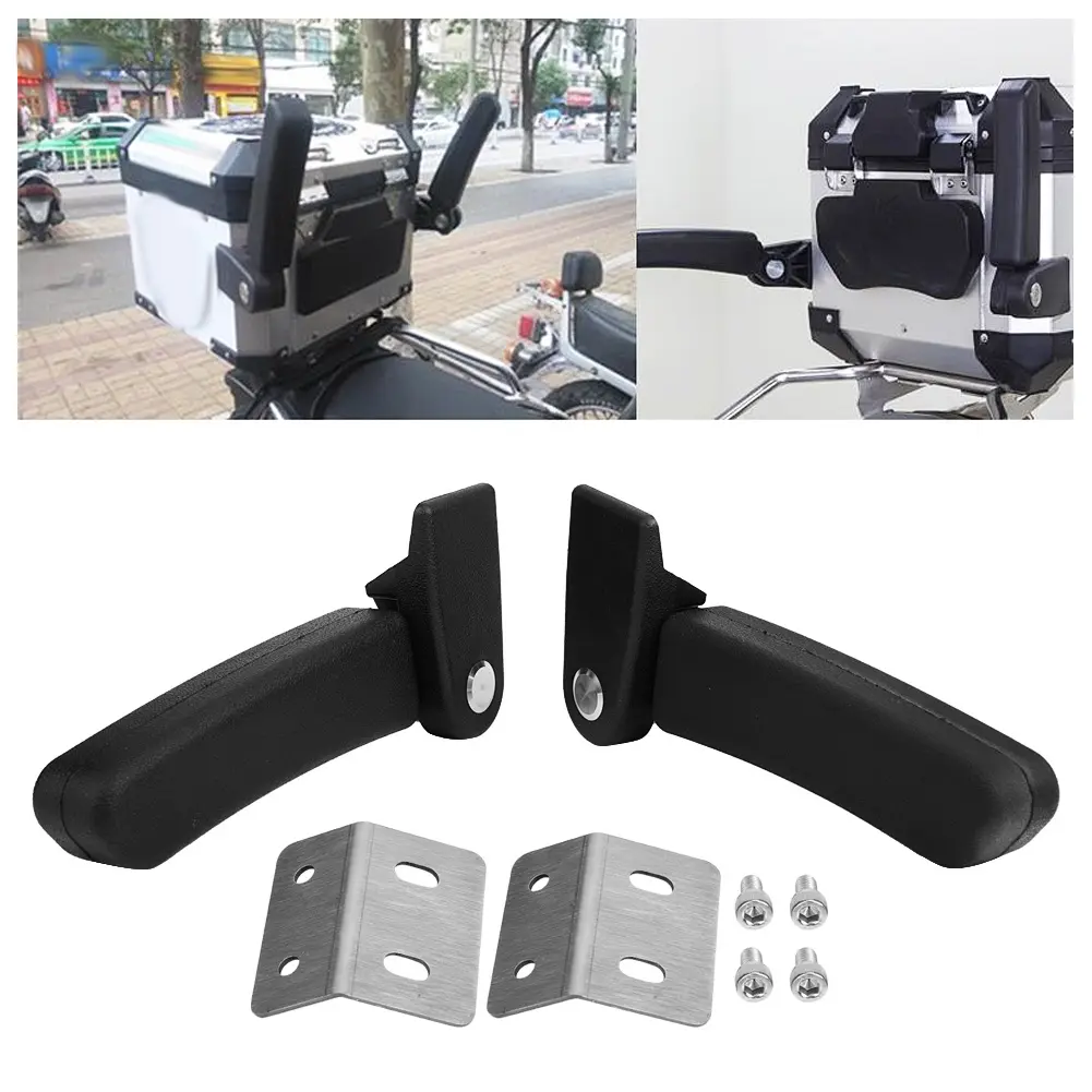 Motorcycle Passenger Rear Folding Top Case Box Rear Seat Armrest Kit for Yamaha
