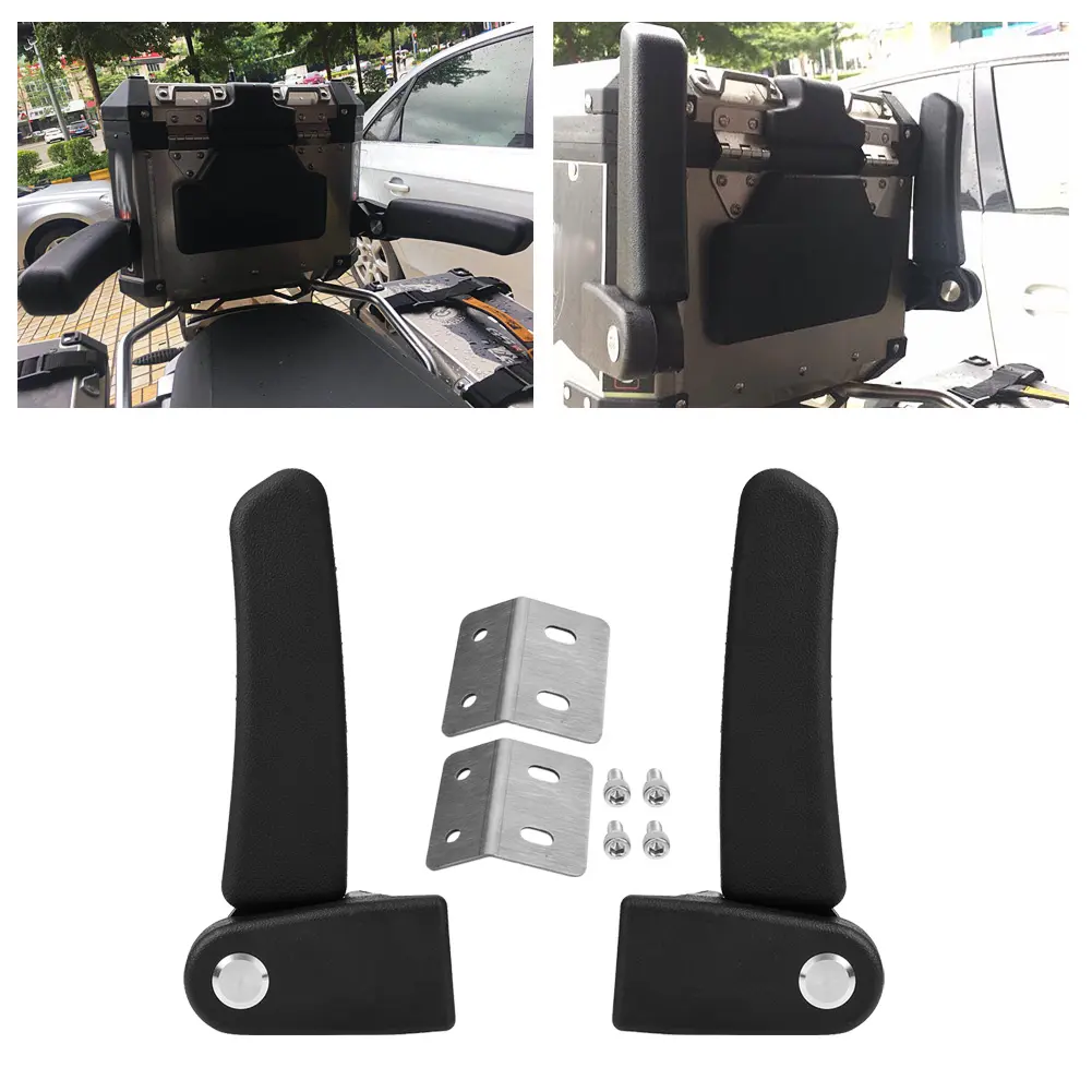 Motorcycle Passenger Rear Folding Top Case Box Rear Seat Armrest Kit for Yamaha