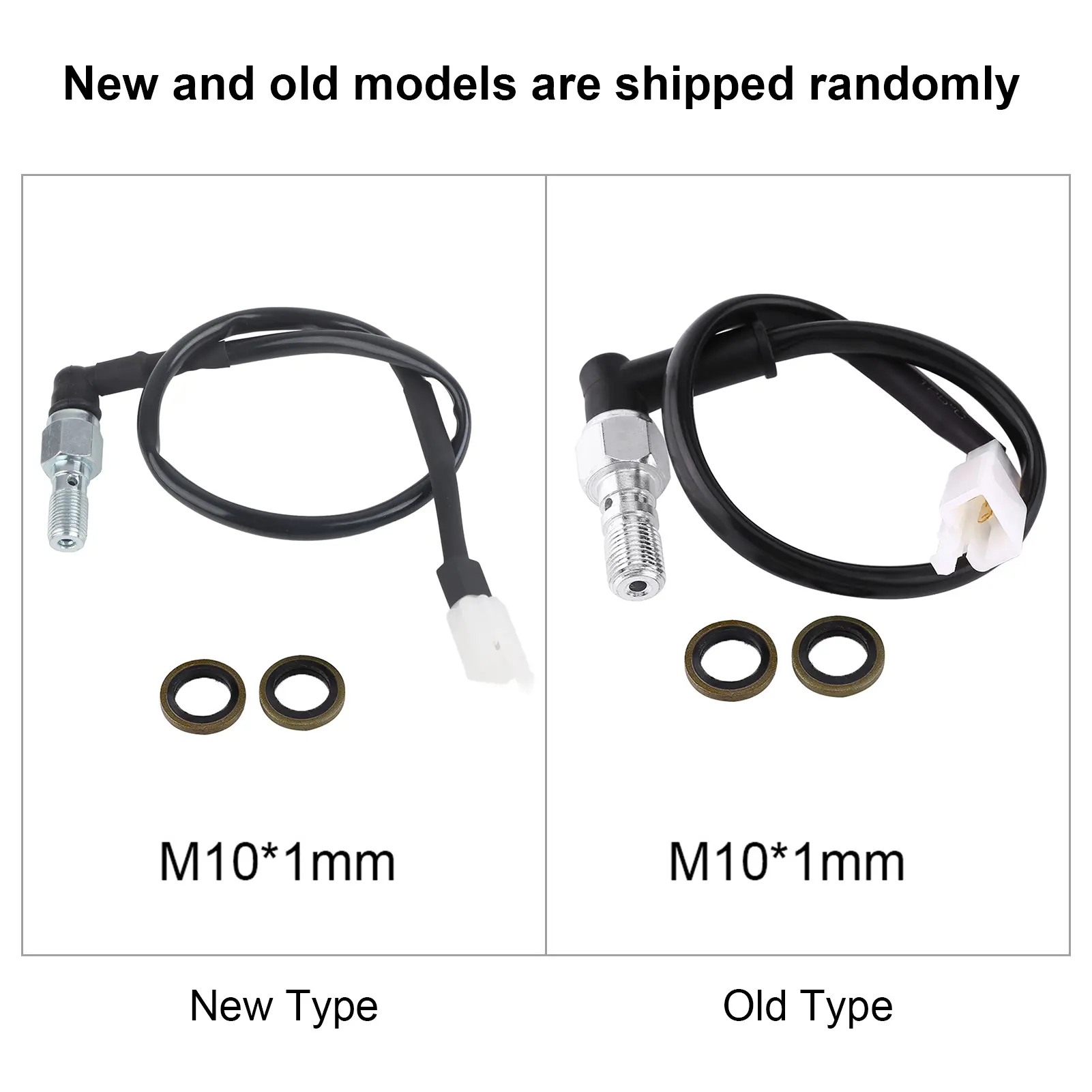 Hydraulic Brake Switch Universal Motorcycle Hydraulic Brake Pressure Rear Light Switch Hollow Bolt