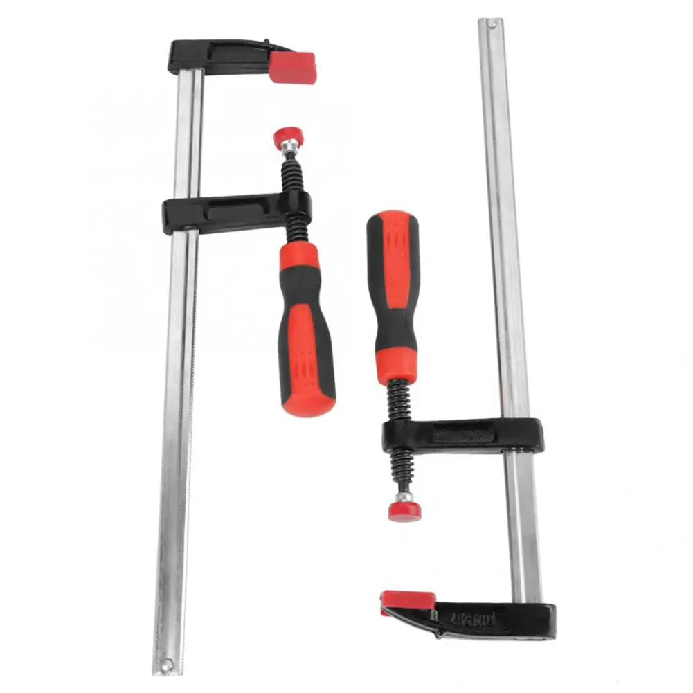 4Pcs F Clamp Heavy Duty F Clamps Woodworking Bar Clips Quick Slide DIY Hand Tool Kit 50*300mm
