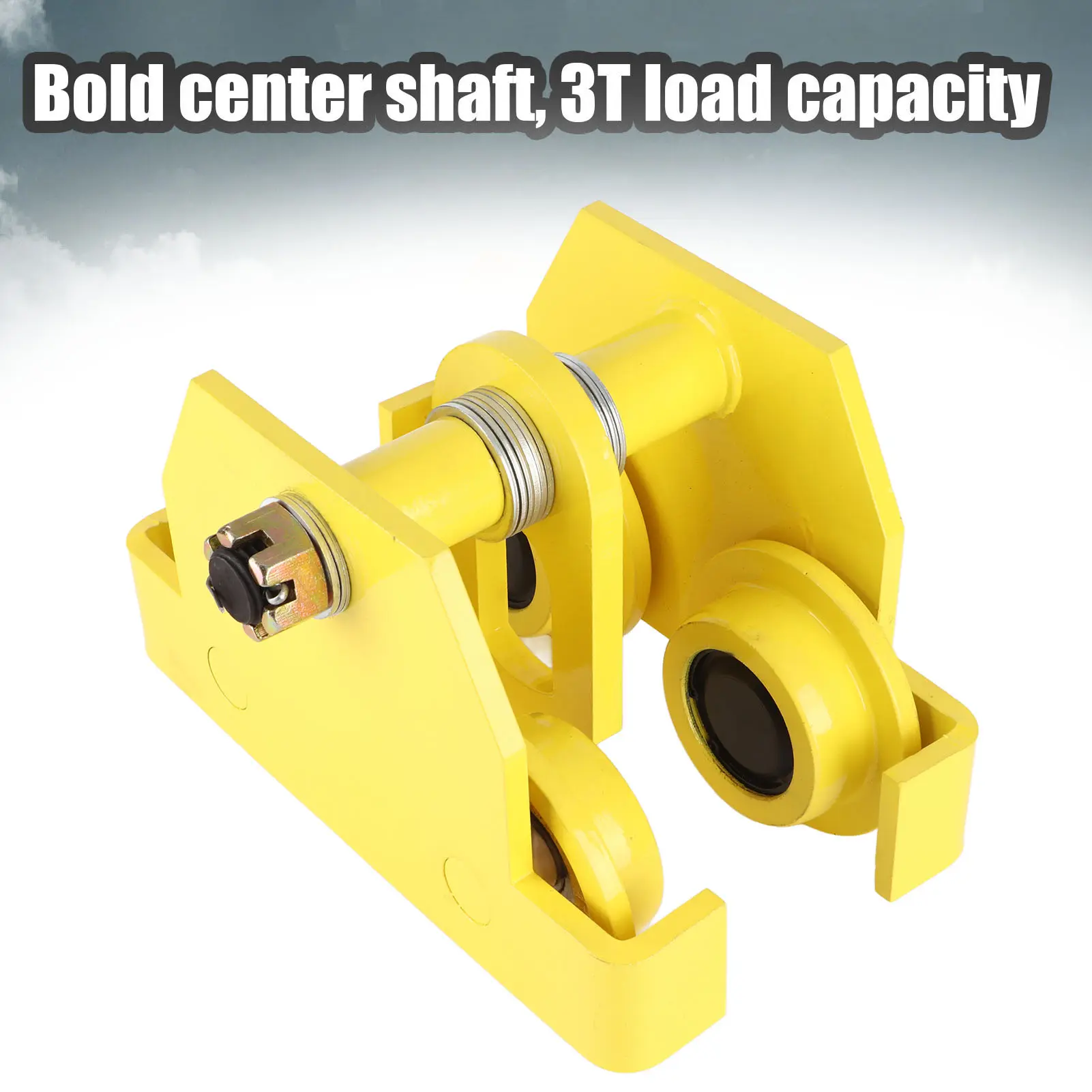 3 Ton Capacity Trolley Heavy Duty Steel I Beam Single Track Trolley for Crane Lifting Hoisting