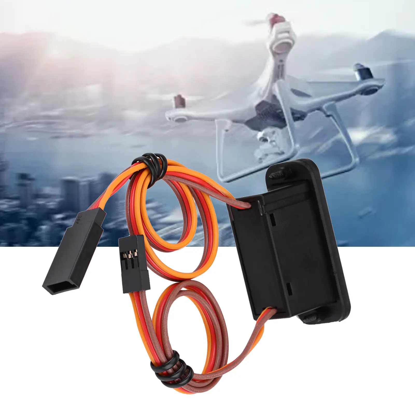 RC Switch Connectors Heavy Duty RC Switch with LED Display JR RC On Off Connectors Accessory for Receiver Accessories 6-12V 12A