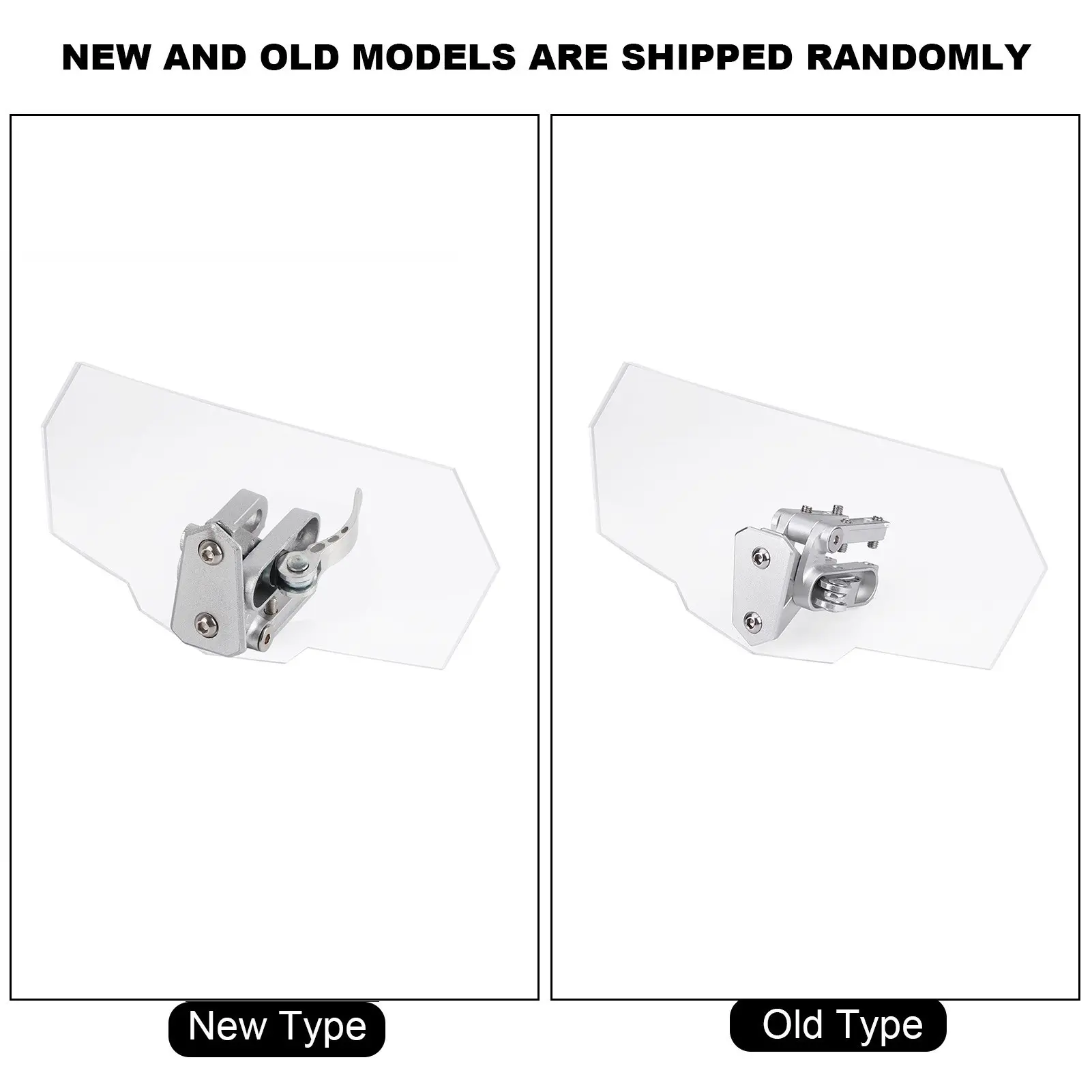 Motorcycle Windscreen Motorcycle Universal Adjustable Windscreen Wind Deflector Windshield