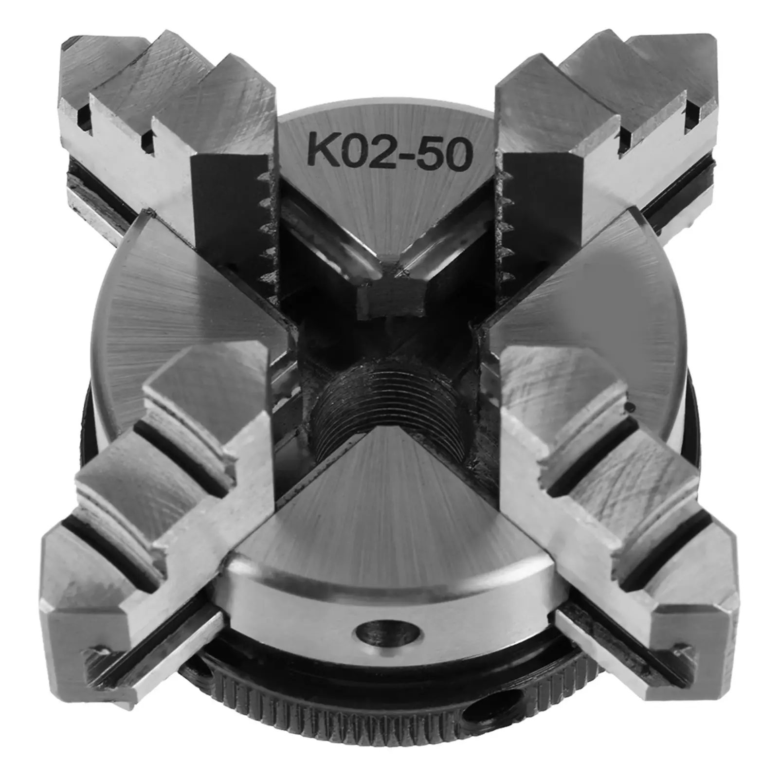50mm Mini 4 Jaw Reversible Self Centering M14 Thread Mount Lathe Manual Chuck K02-50