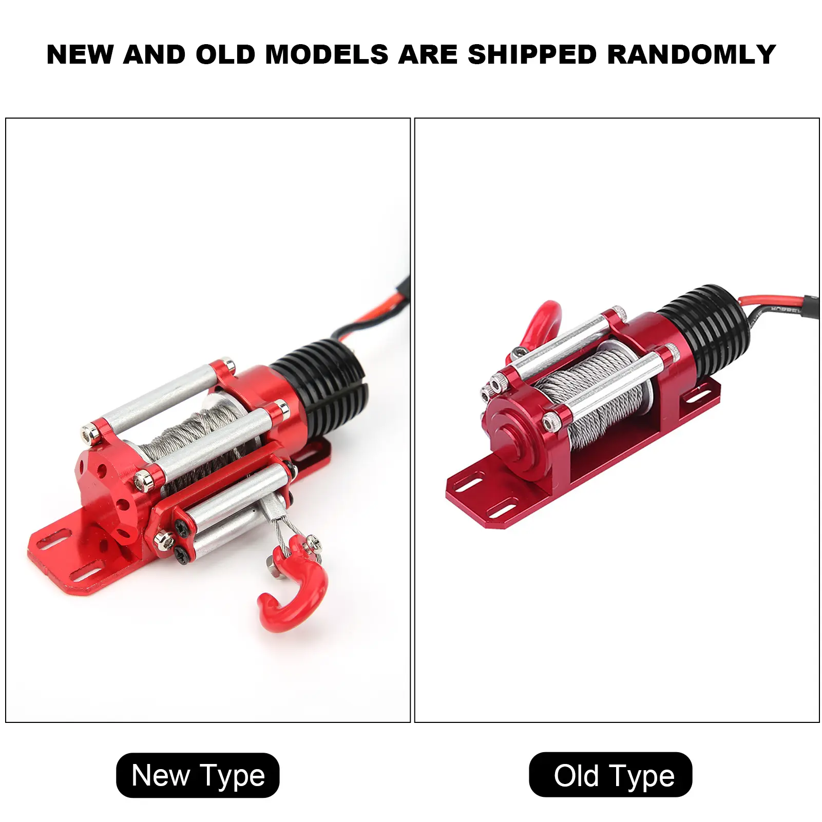 RC Car Winch 1/10 Scale RC Model Vehicle Crawler Car Accessory Metal Winch With Remote Controller