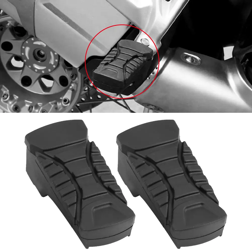 Motorcycle Rear Footpegs Plate Footrest Rubber Pad Cover for BMW R1200GS R1200GS ADV 2014-2017