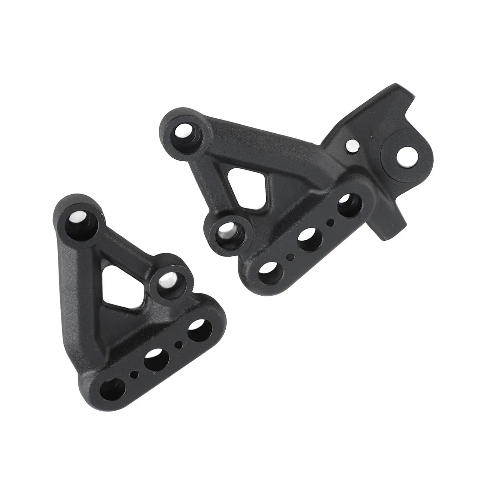 Pair of Footpeg Brackets Left Right Aluminium Alloy Motorcycle Foot Pedal Bracket Replacement For Talaria Sting X3 MX3 MX4 Black