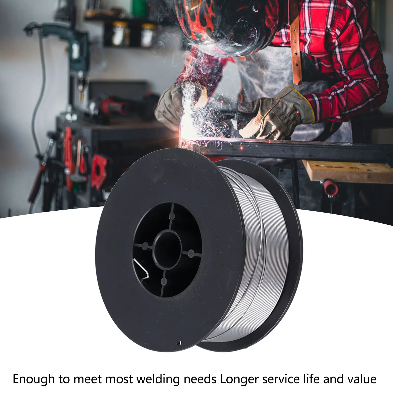 Flux Cored Wire 1.0mm MIG Welding Core Carbon Steel Self Protective 1KG for Gas Free Welding