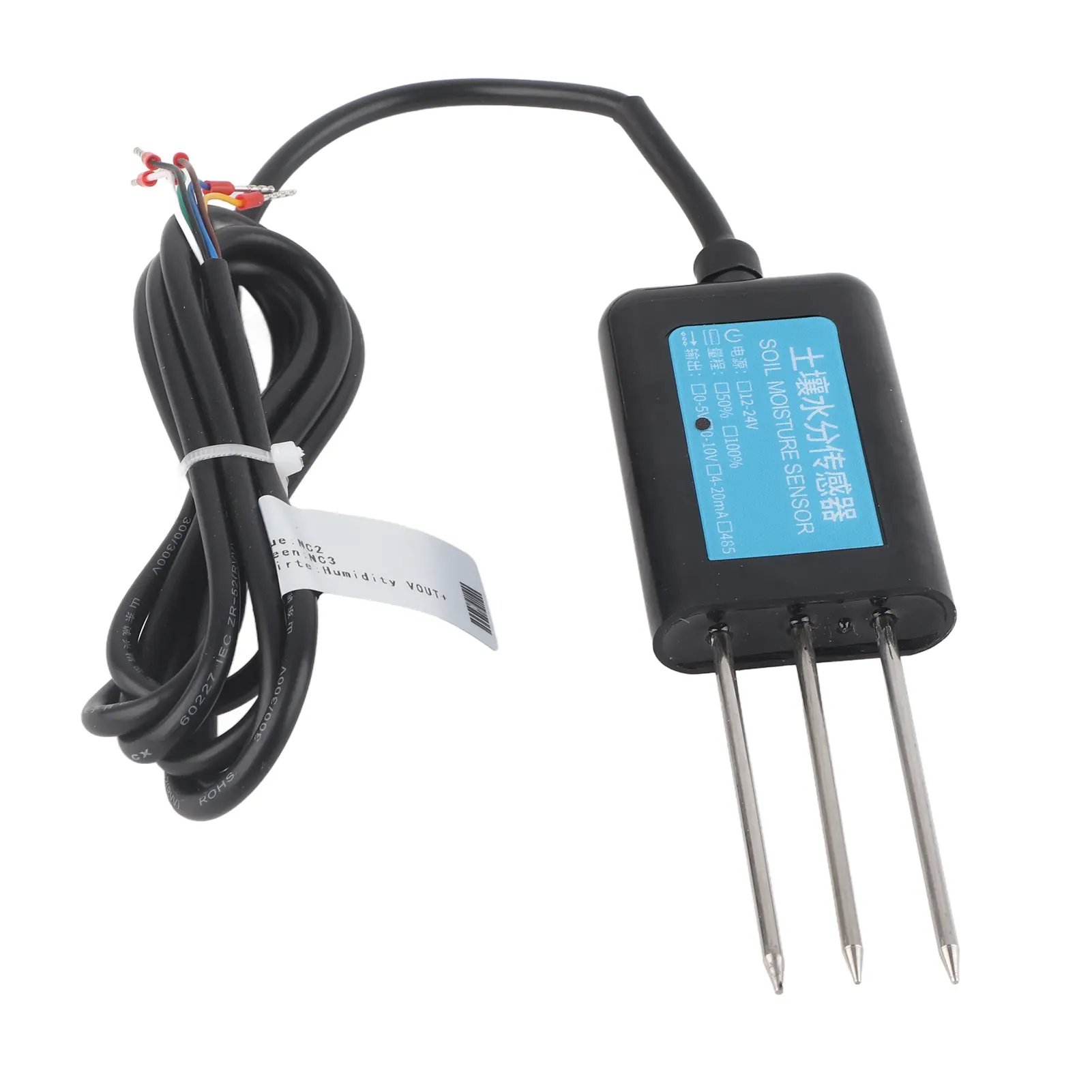 Soil Humidity Sensor Soil Moisture Sensor 0‑10V Output Waterproof Greenhouse Soil Moisture Humidity Sensor Tester Meter