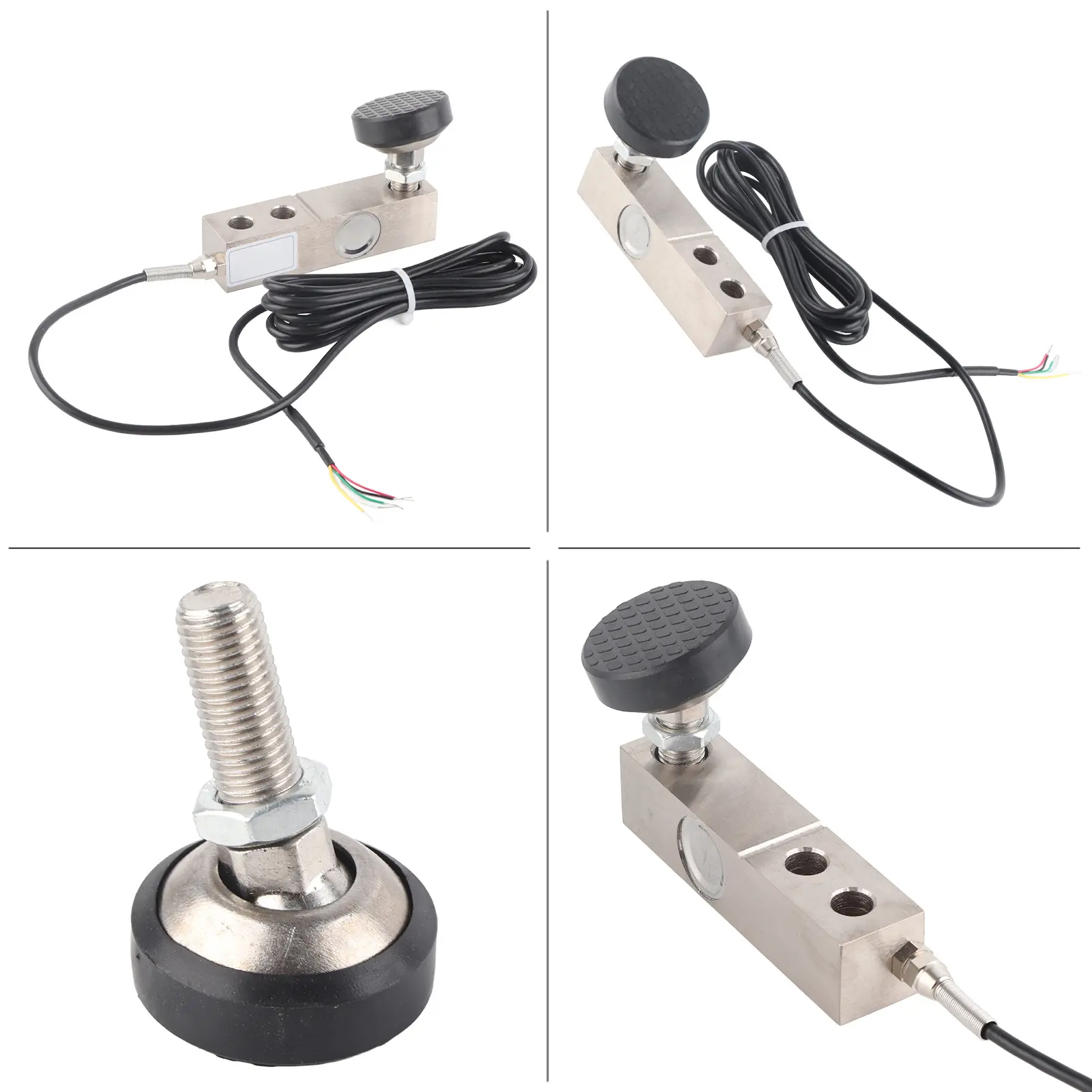 Shear Beam Load Cell Sensor 1000KG with 4‑Core Shielded Cable Weighing Sensor