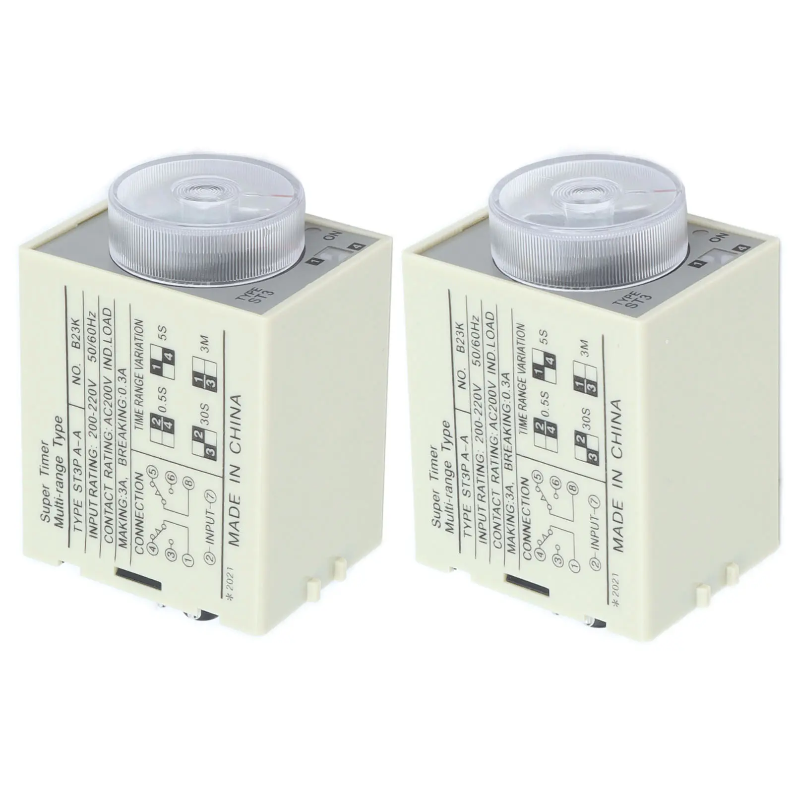 BERM Time Relay Adjustable Power On Timer Delay Accessory Replacement Part ST3PAA Power On Time Relay Time Relay Time Relay Part
