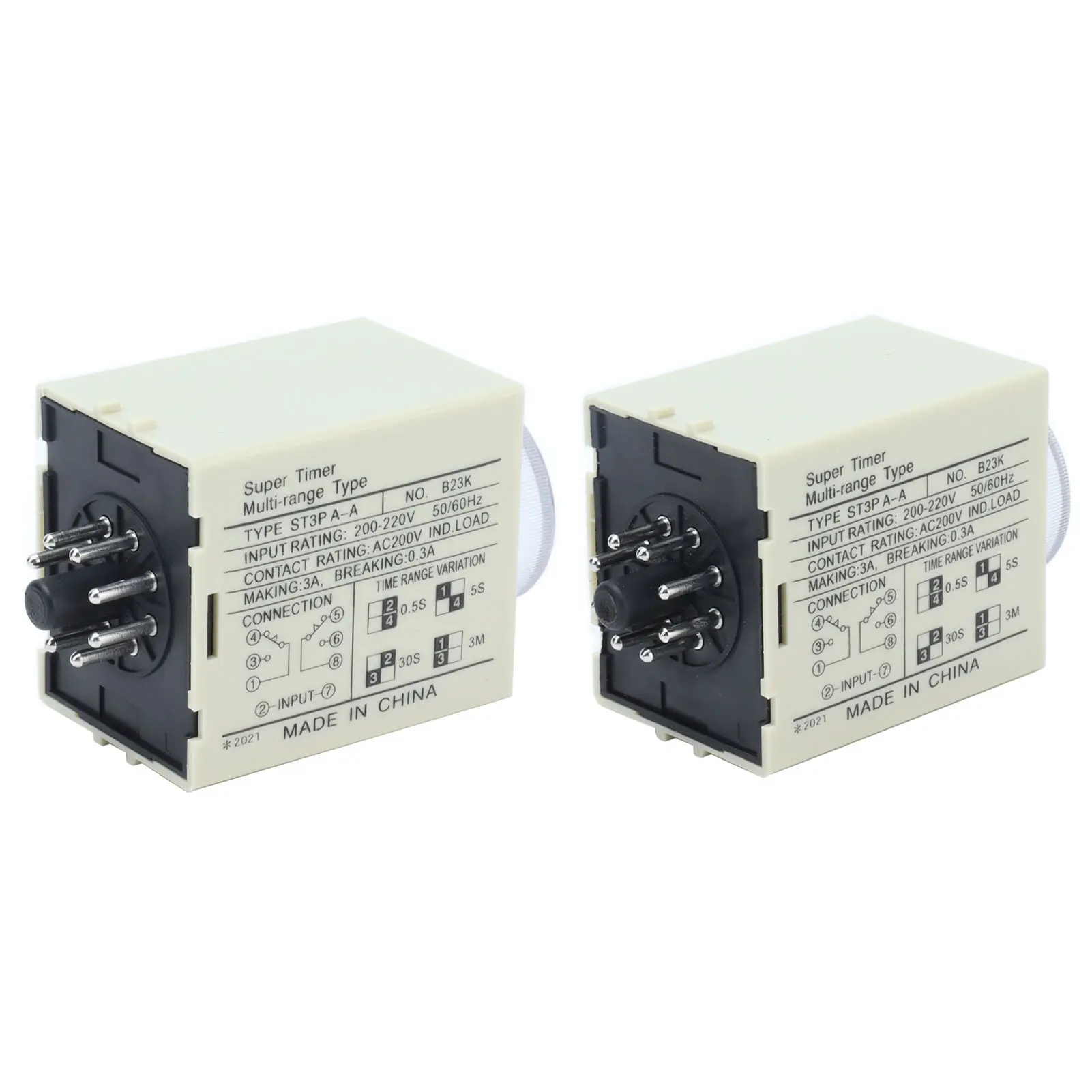 BERM Time Relay Adjustable Power On Timer Delay Accessory Replacement Part ST3PAA Power On Time Relay Time Relay Time Relay Part