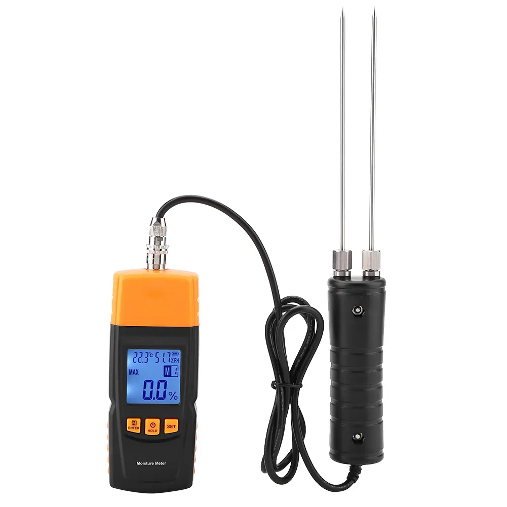 GM620 LCD Display Digital Adjustable Wood Moisture Tester -10- 60℃