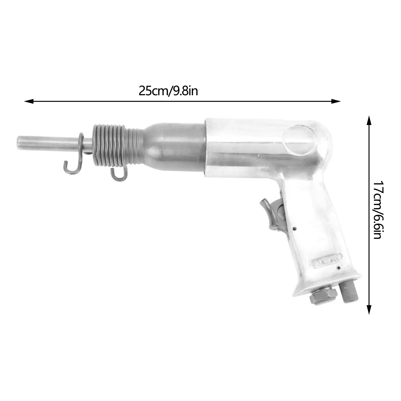 190 Type Handheld Air Riveter Gun Round Head Pneumatic Riveting Tool 1/4" Inlet