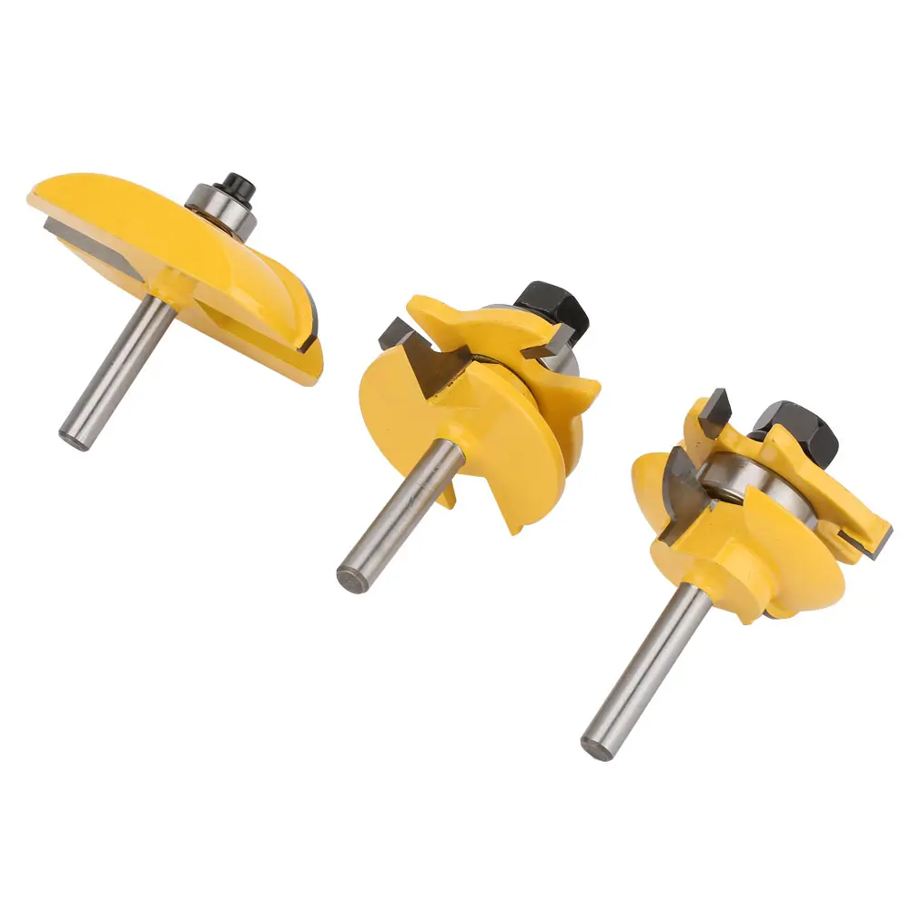 Rail & Stile Router Bit Router Bit set 1/4in Shank Woodworking Frame Door Rail & Stile Cove Raised Panel Router Bit