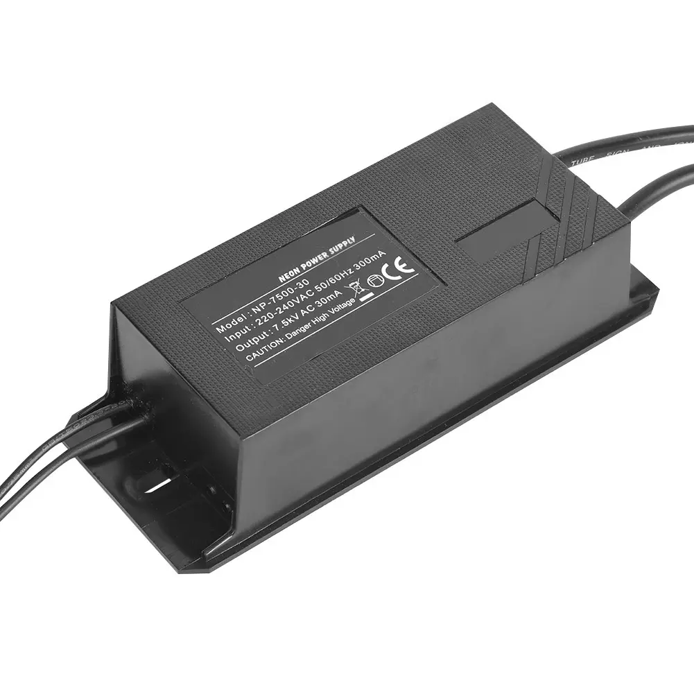 7.5KV Neon Transformer NP-7500-30 Neon Light Electronic Transformer Neon Sign Power Supply 7.5KV 30mA