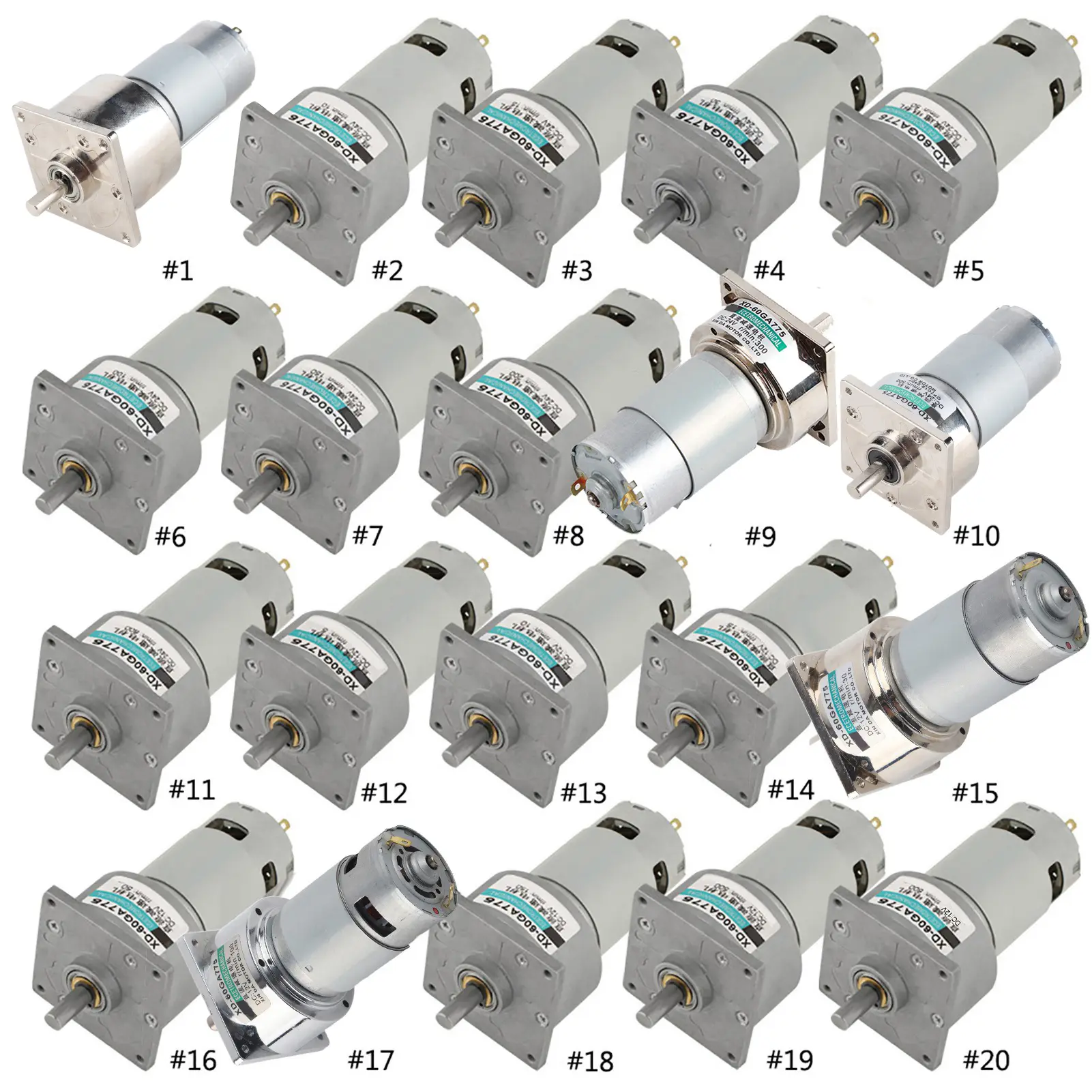 DC 24V 35W Micro Direct Current Metal Gear Motor Speed Adjustable CW/CCW