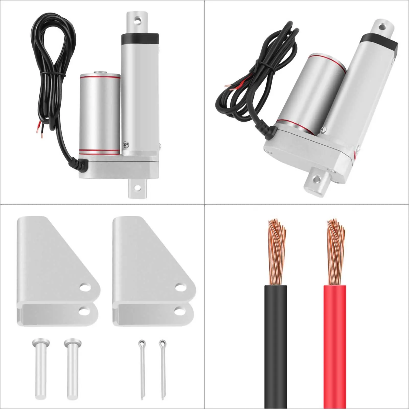 DC 12V Linear Actuator 75KG Maximum Lift 50mm Stroke Electric Motor for Auto Car